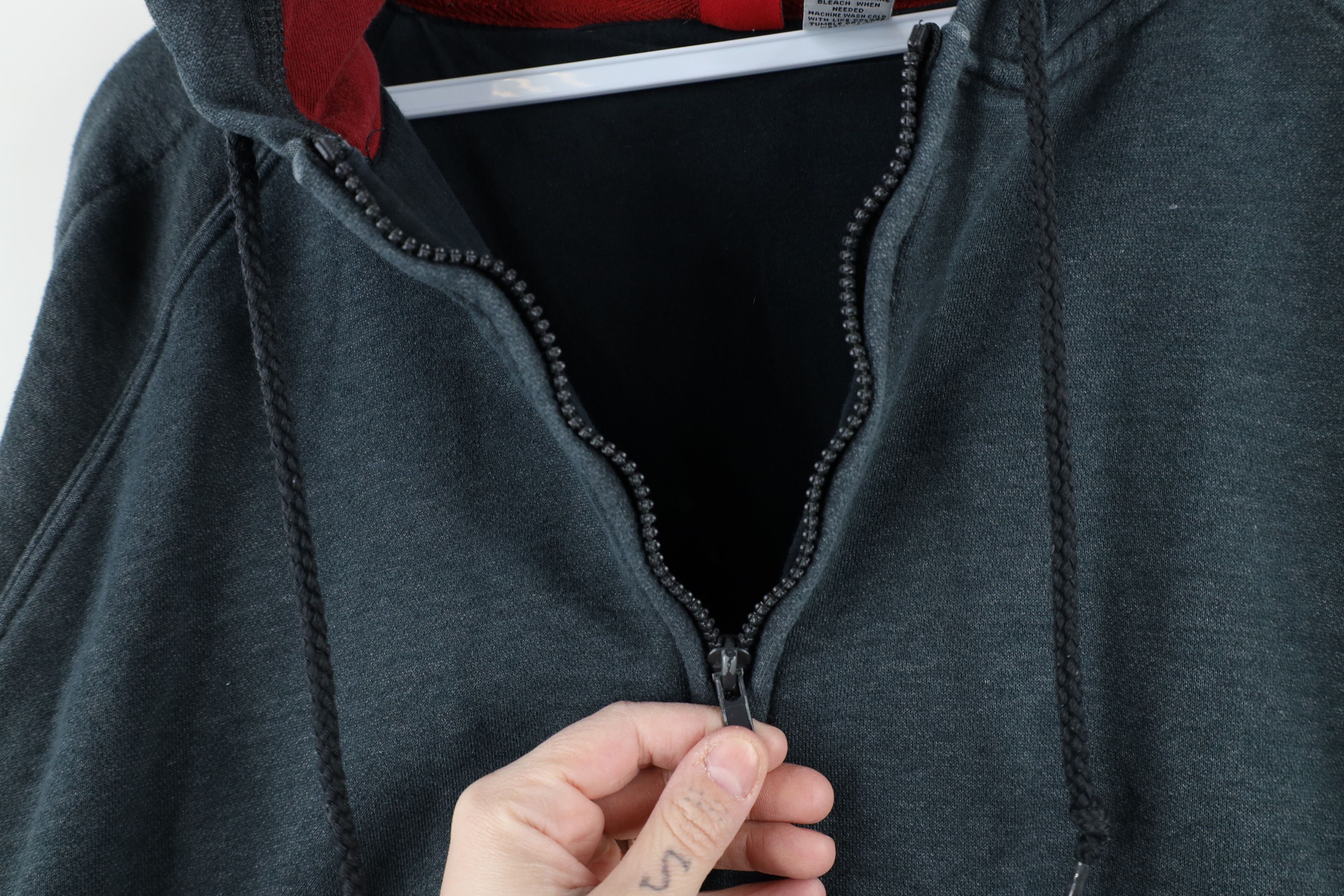 Marlboro × Vintage Vintage 90s Marlboro Blank Double Wall Boxy Fit Hoodie Gray Size US M / EU 48-50 / 2 - 8 Thumbnail