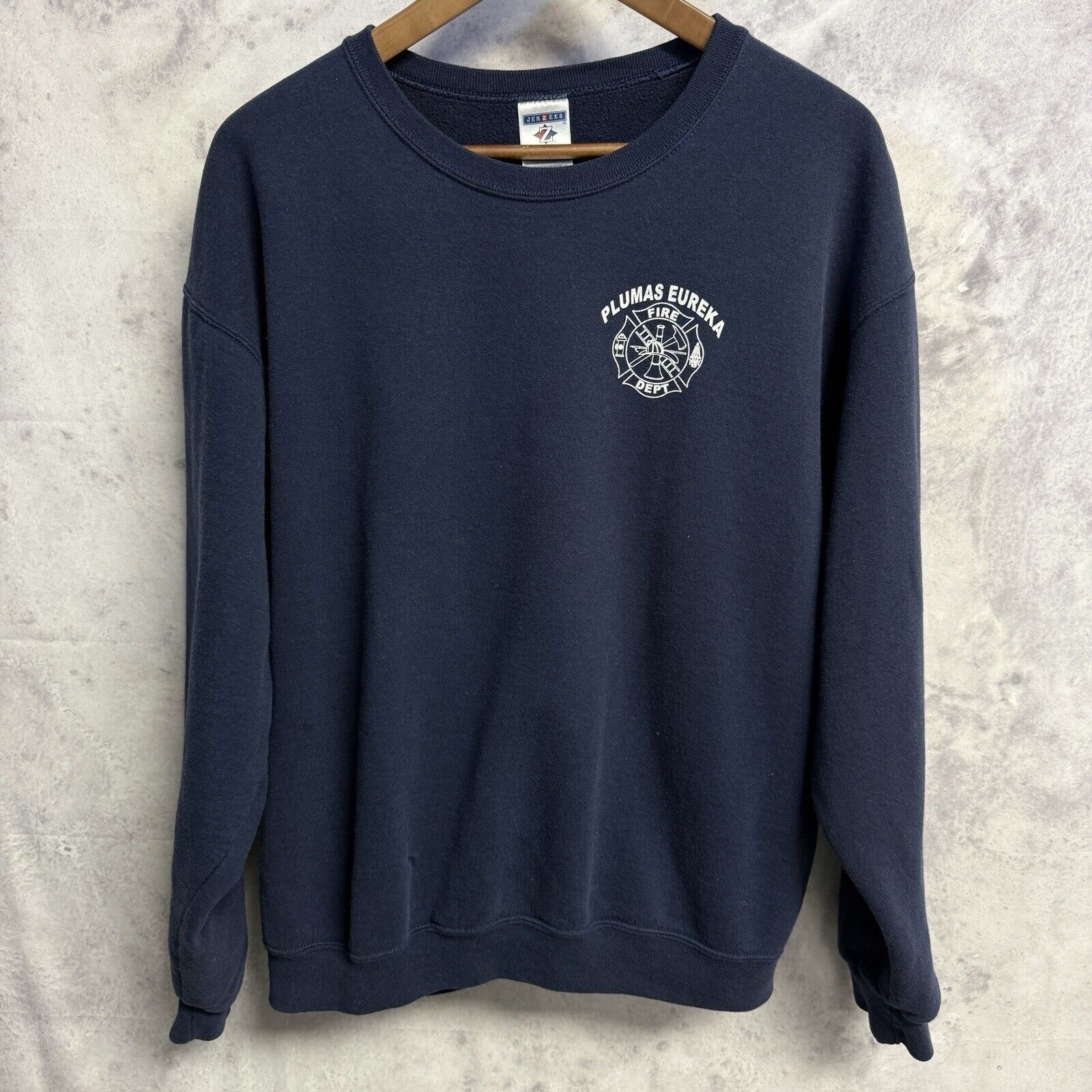 Vintage Vintage Fire Dept Sweatshirt Mens Large Blue Crew Neck Pluma Size US L / EU 52-54 / 3 - 2 Thumbnail