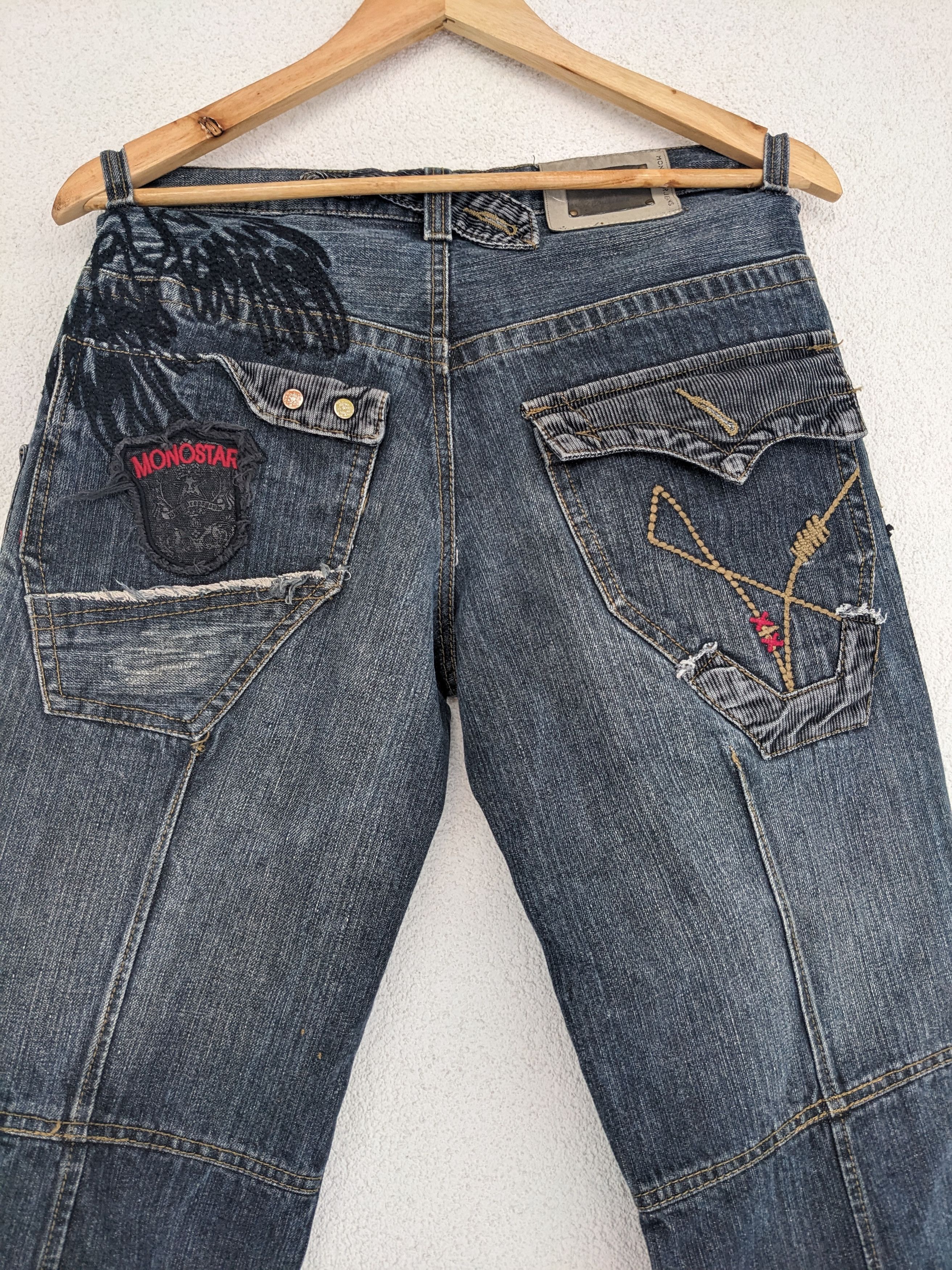 Japanese Brand Crazy Cargo patched pants y2k Size US 28 / EU 44 - 2 Thumbnail