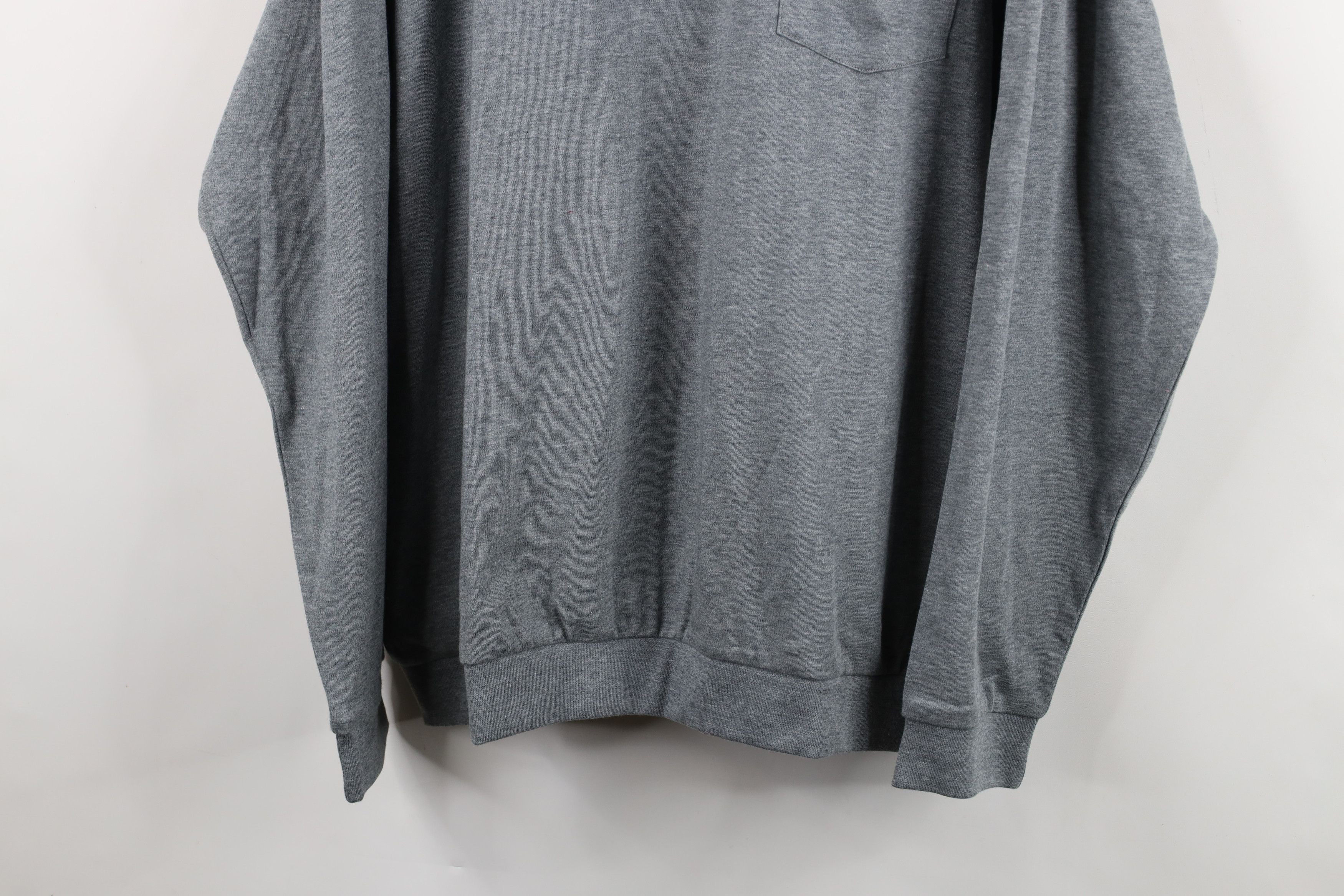 Eddie Bauer Vintage Eddie Bauer Pullover Long Sleeve Polo Shirt Gray Size US XXL / EU 58 / 5 - 3 Thumbnail
