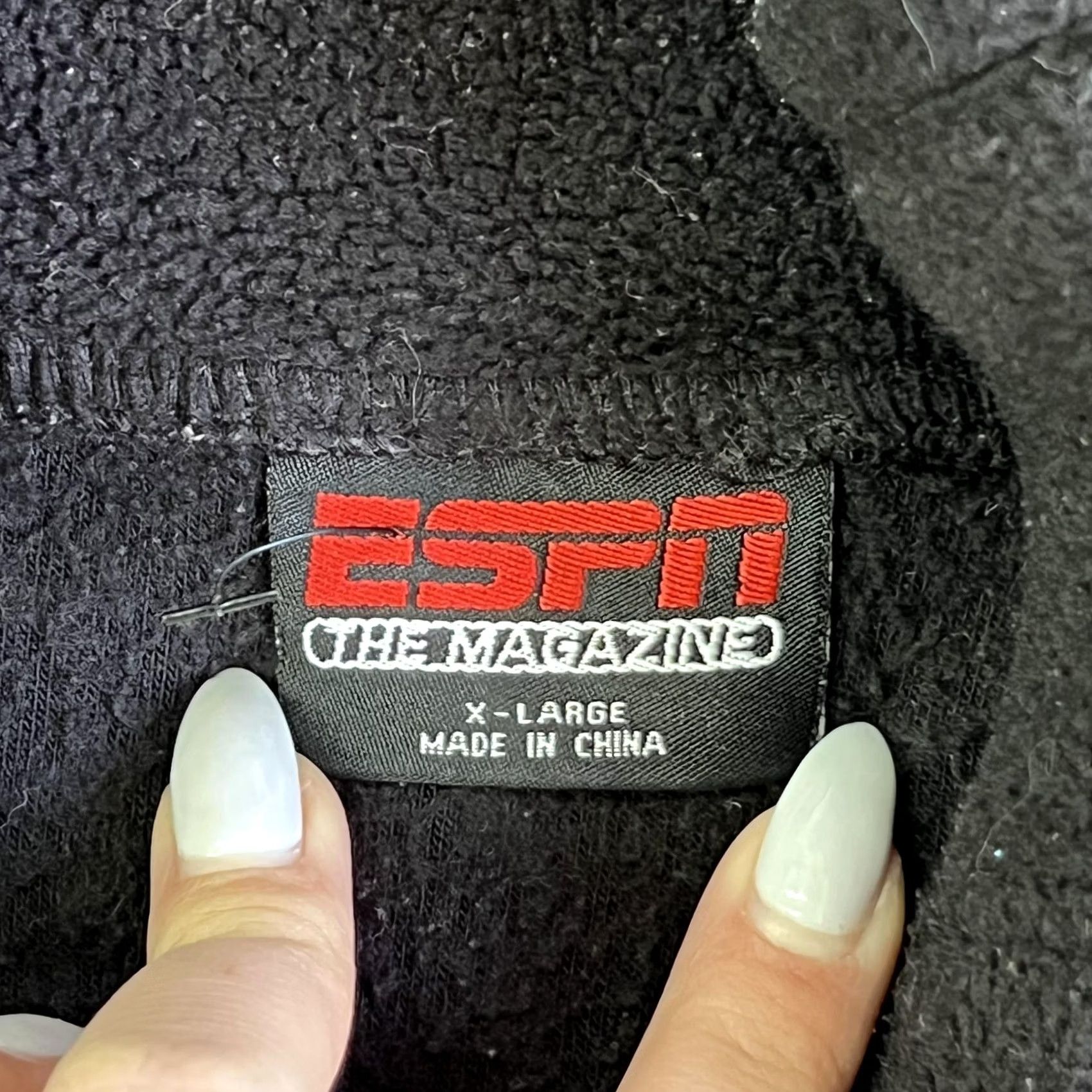 Logo 7 ESPN sweatshirt Mens XL Fleece Quarter Zip Pullover Embroidered Logo Size US XL / EU 56 / 4 - 4 Thumbnail