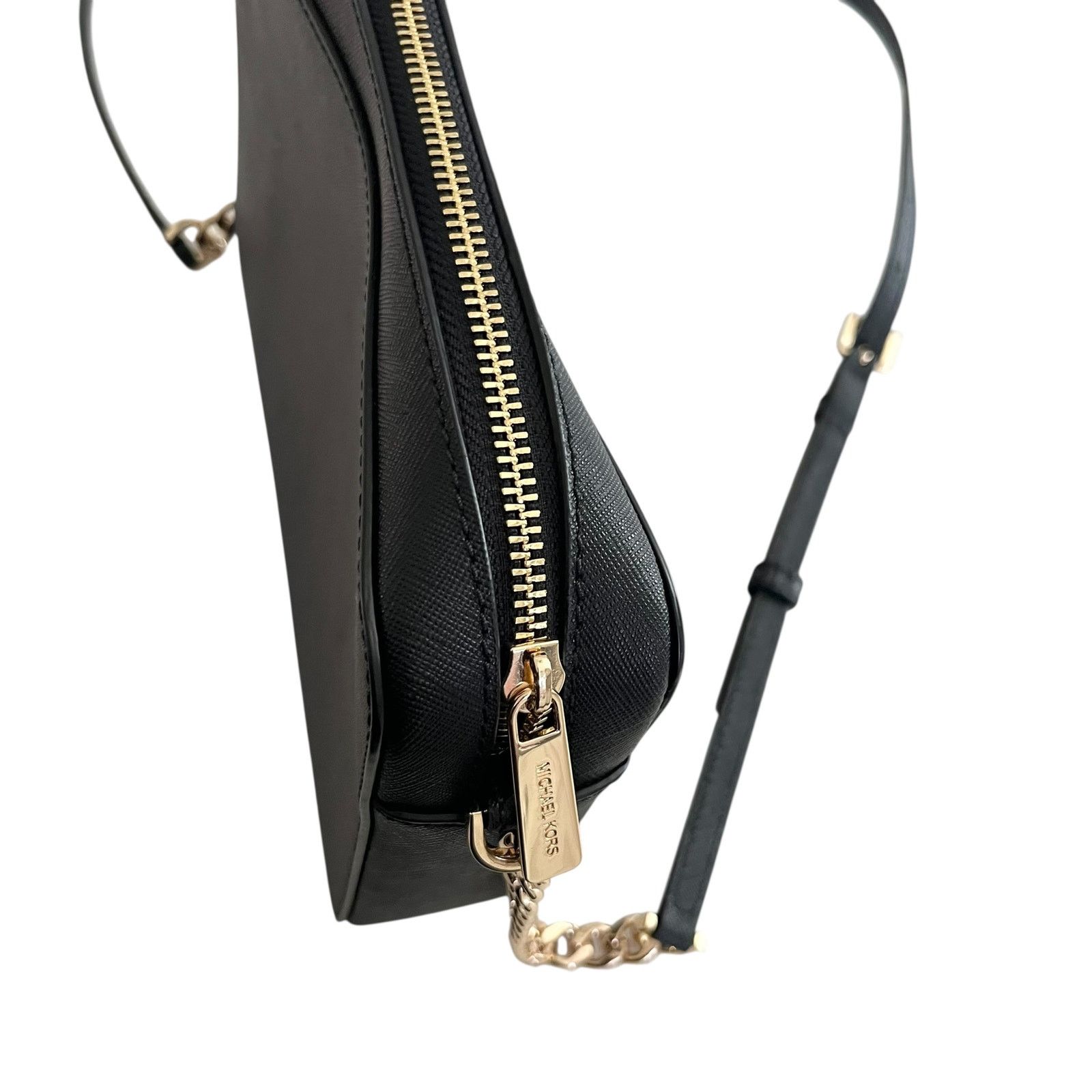 Michael Kors Michael Kors Black Jet Set Large Saffiano Crossbody Bag Size ONE SIZE - 7 Thumbnail