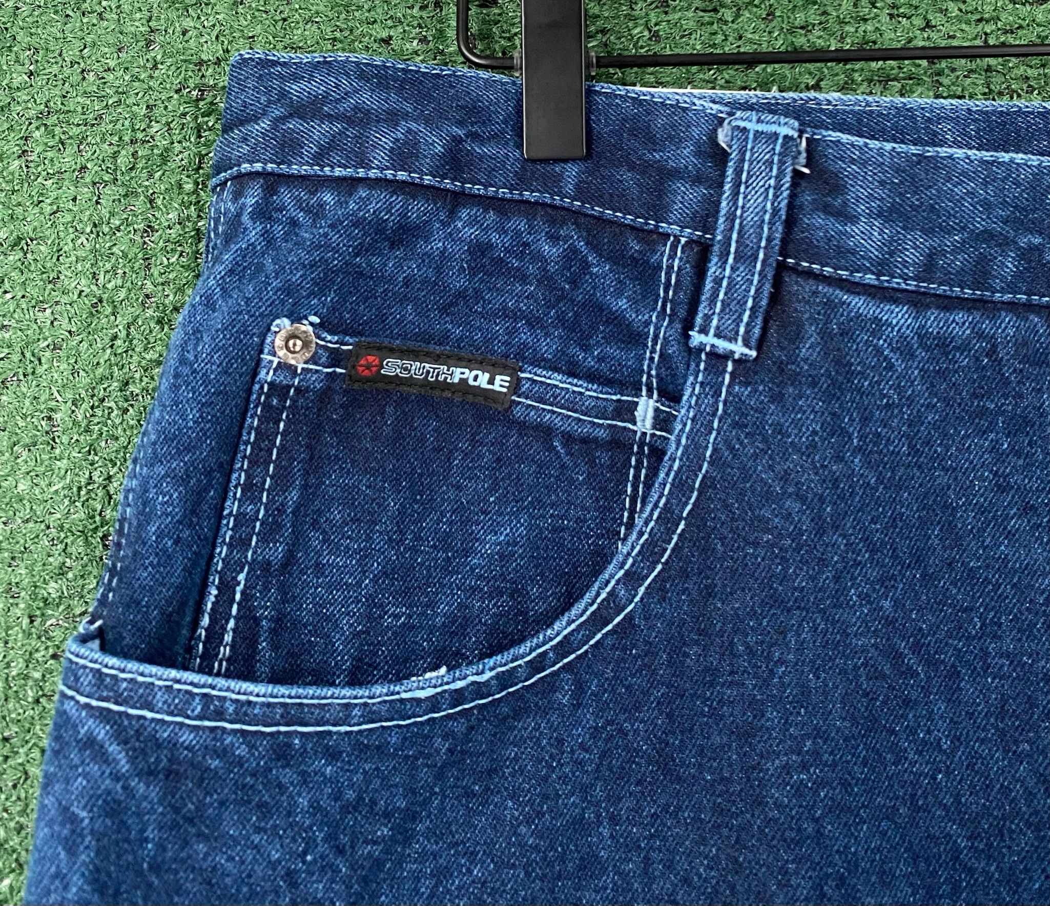 Southpole 90’s Southpole Wide Leg Baggy Carpenter Jeans 39x31 Size US 39 - 4 Thumbnail