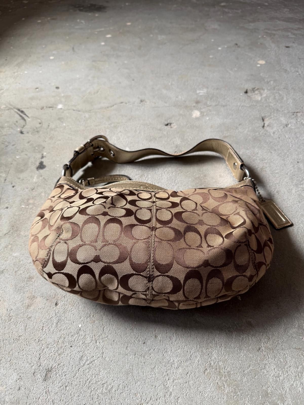 Coach Coach Signature Sufflette Shoulder Bag Beige/Gold Size ONE SIZE - 5 Thumbnail