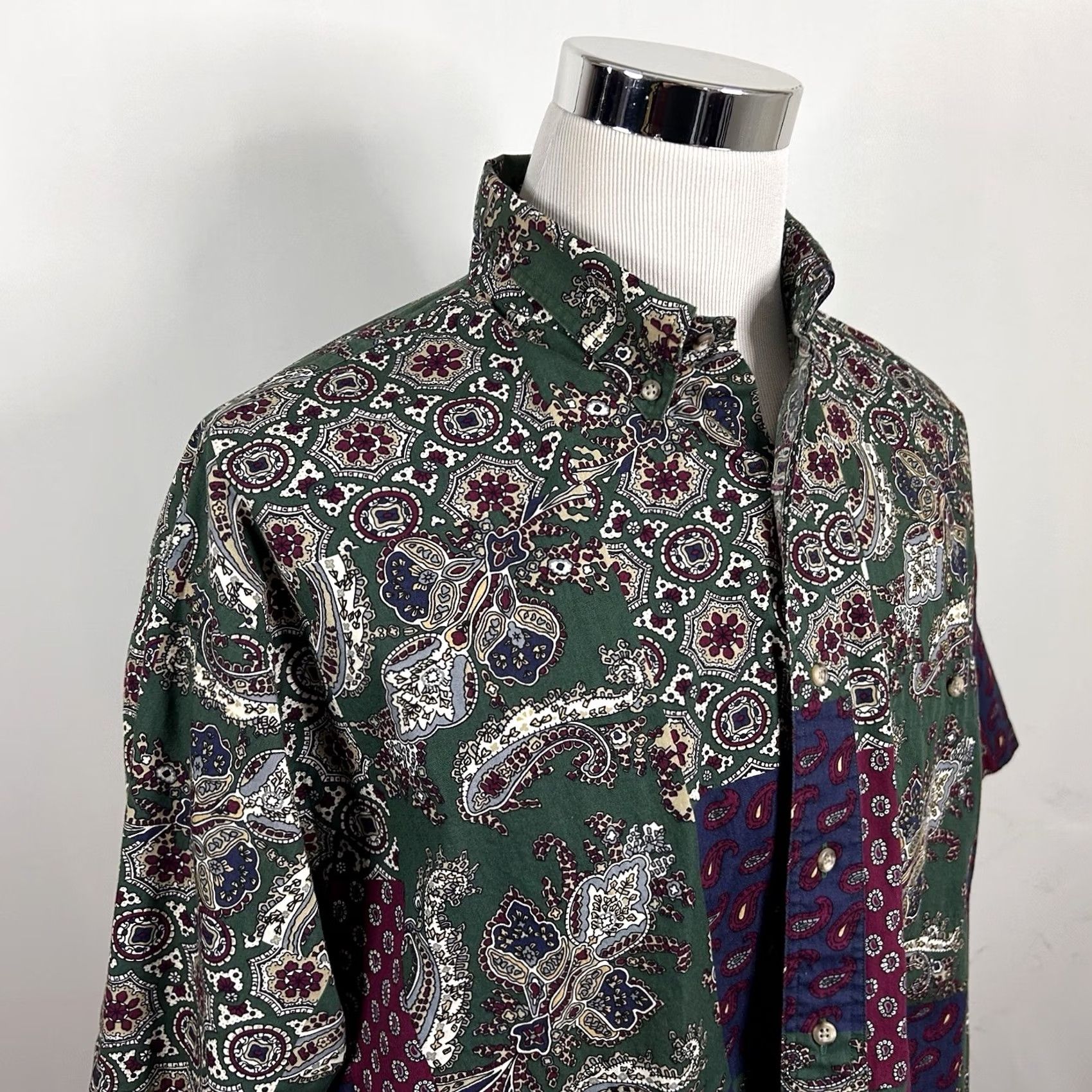 Gant Gant Salty Dog XL Vintage Imperial Poplin Shirt Paisley Patchwork Short Sleeve Button-Up Mens Size US XL / EU 56 / 4 - 2 Thumbnail