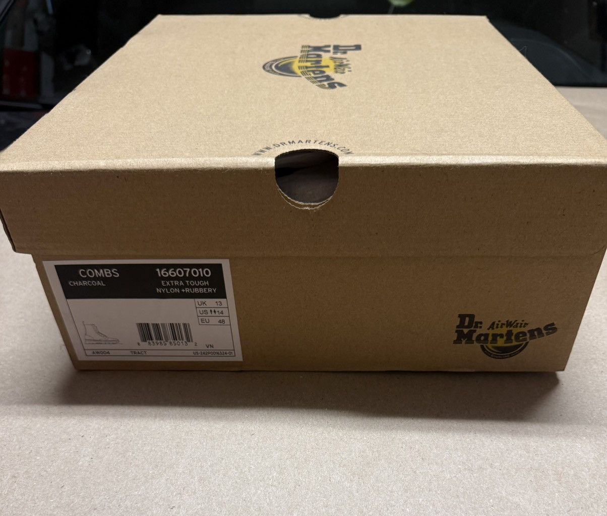 Dr. Martens Dr Marten Combs Charcoal Grey Boots size 14 Combat Rare NEW! Size US 14 / EU 47 - 7 Thumbnail