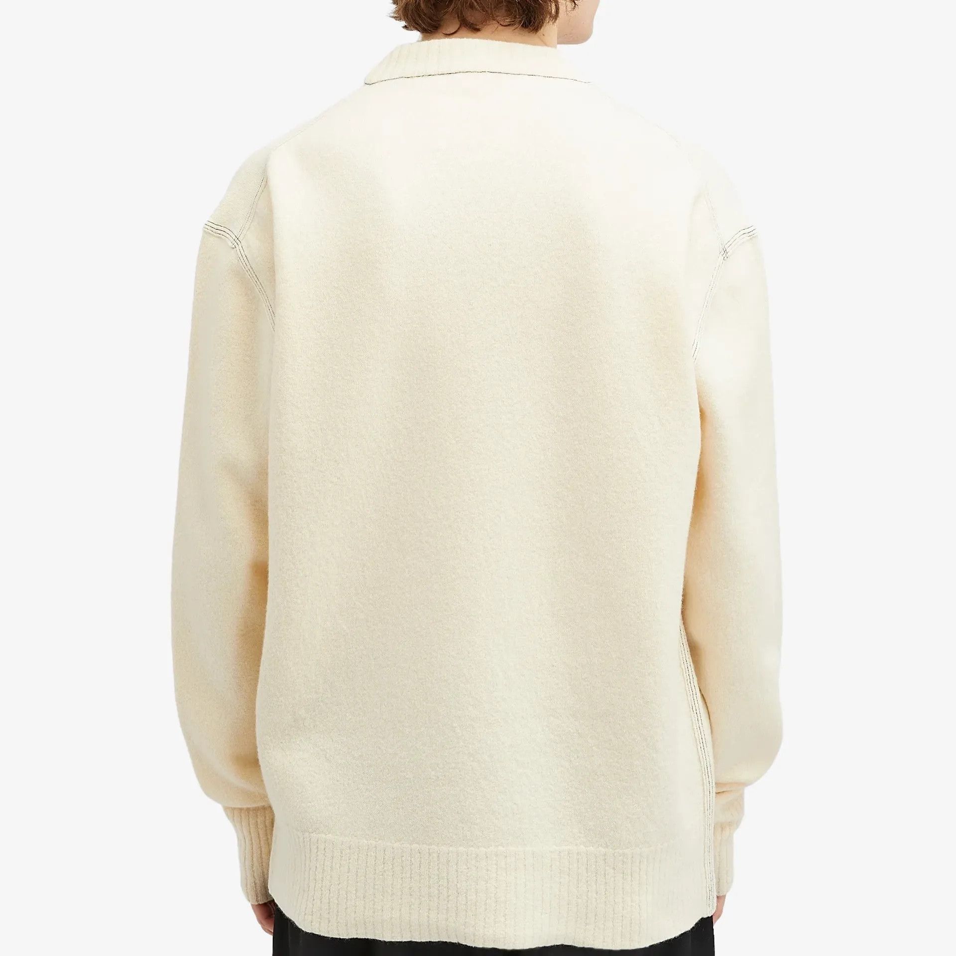 Jil Sander o1loc1c0426 Wool Sweater in Light Beige Size US S / EU 44-46 / 1 - 2 Thumbnail