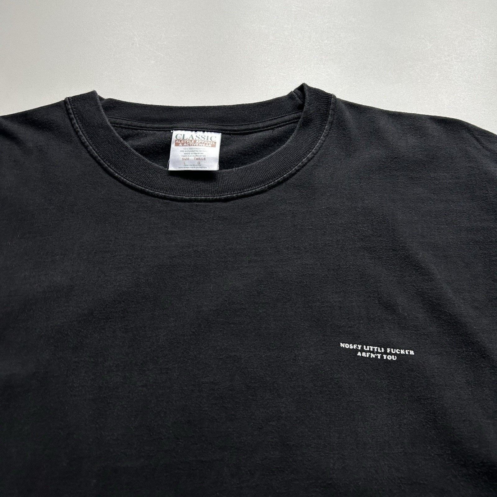 Vintage Vintage Nosey Little Fucker Aren’t You T Shirt Large Faded Size US L / EU 52-54 / 3 - 2 Thumbnail