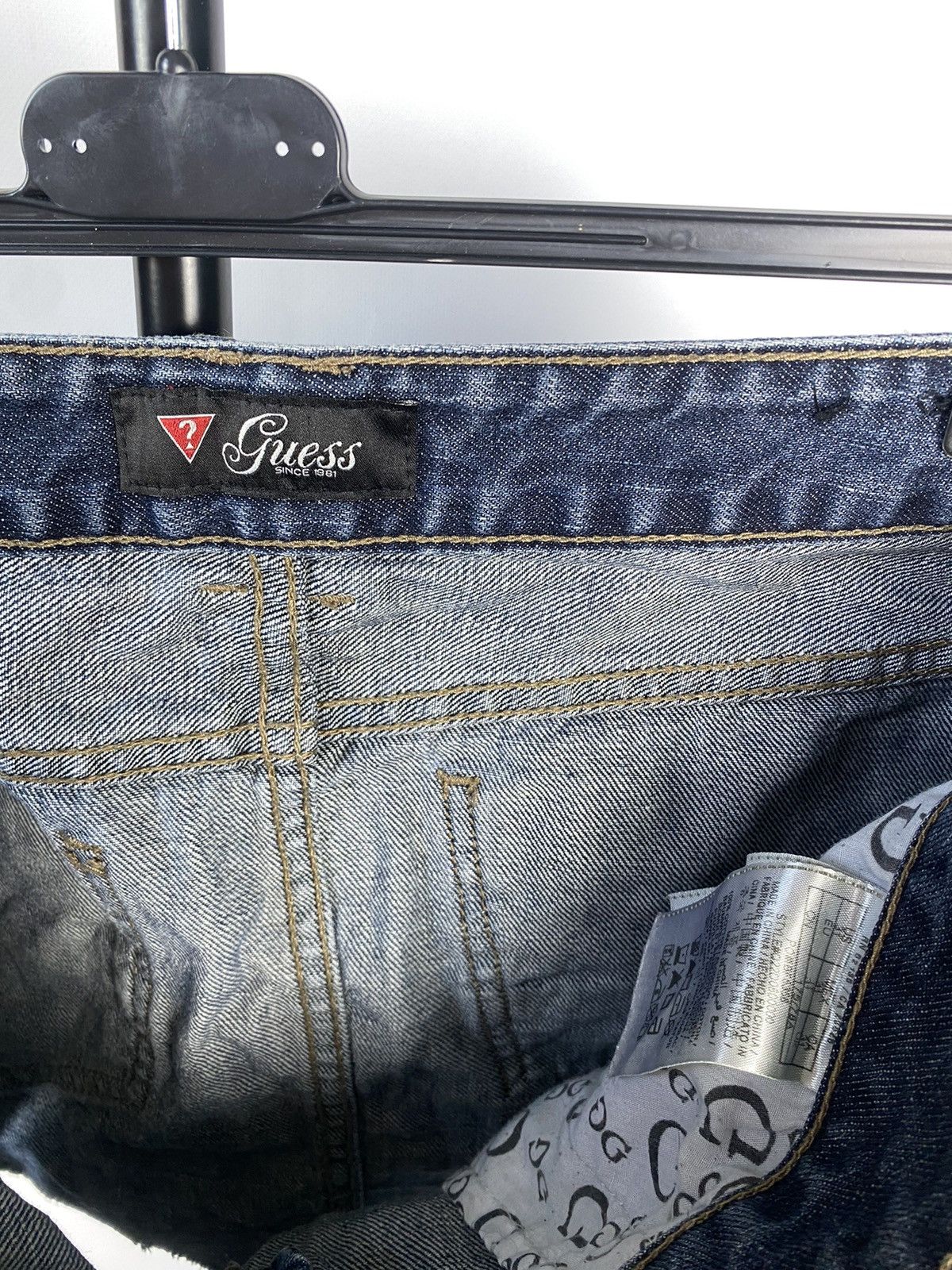 Guess × If Six Was Nine × Vintage MINI DENIM SKIRT JAPANESE STYLE 2000s Size 34" / US 12 / IT 48 - 10 Thumbnail