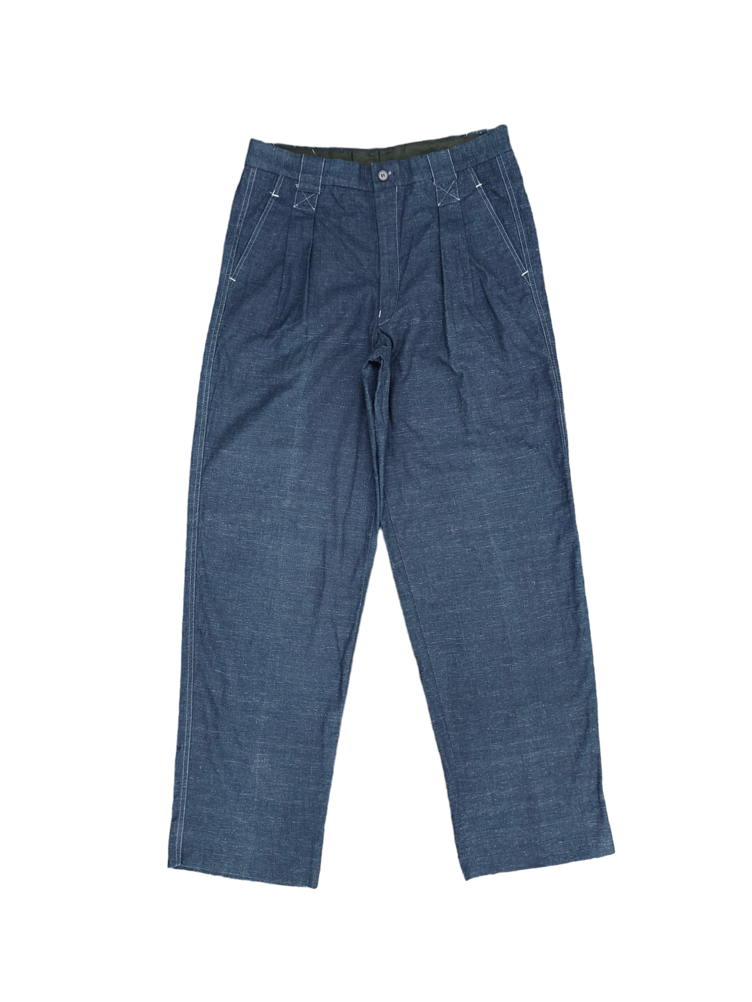 Carlo Palazzi Vintage 90s Carlo Palazzi Indigo Baggy Balloon Trousers Size US 32 / EU 48 - 1 Thumbnail