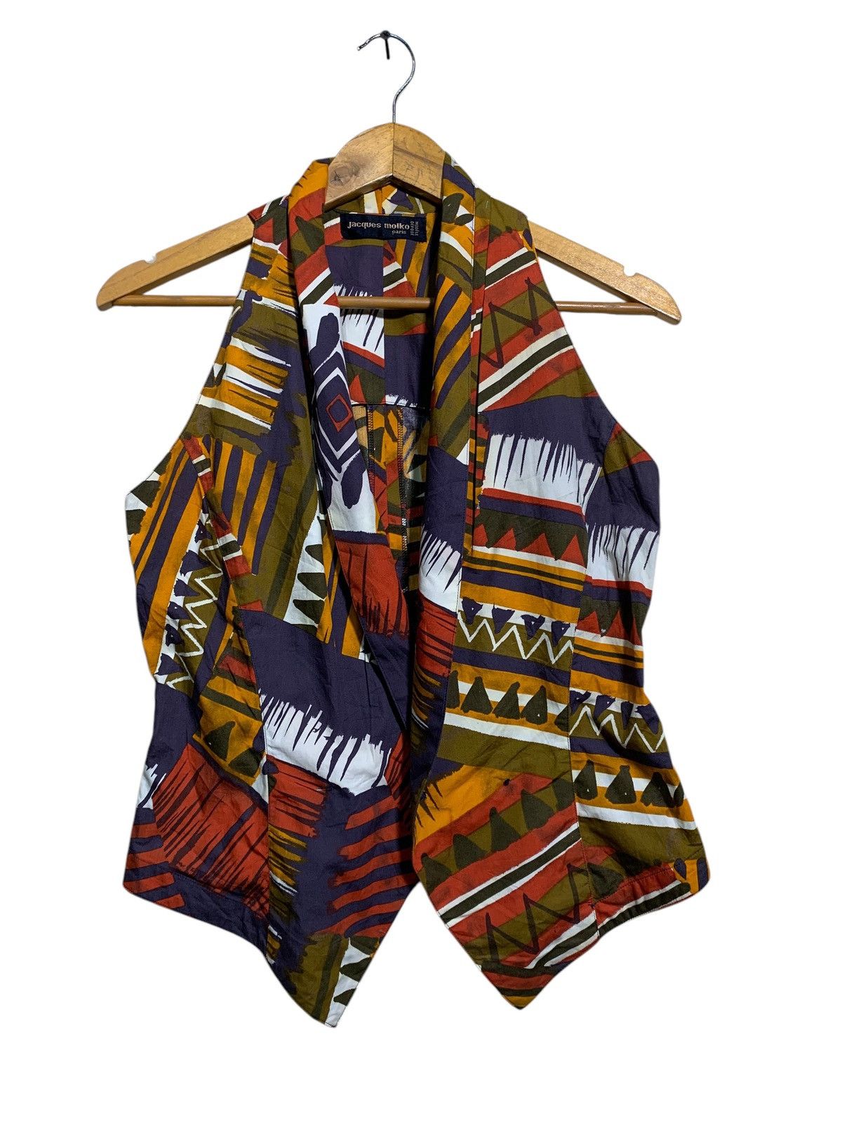 Japanese Brand 🔥JACQUES MOLKO ABSTRACTS VEST Size M / US 6-8 / IT 42-44 - 1 Thumbnail