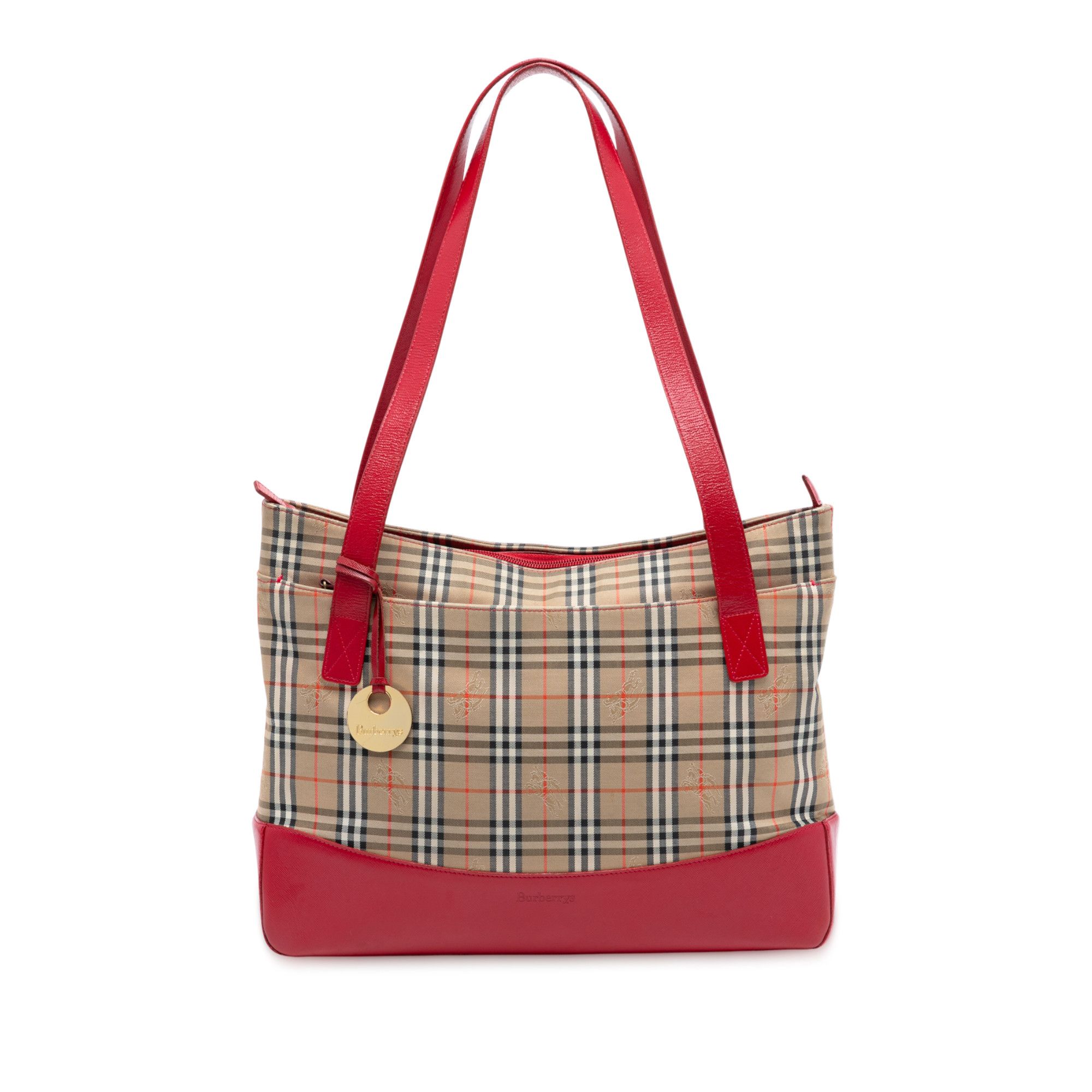 Burberry Burberry Haymarket Check Canvas Tote Size ONE SIZE - 1 Thumbnail