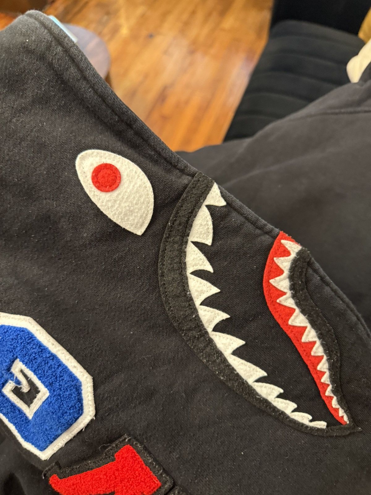 Bape Bape Shark Black Hoodie Pullover Size XL Size US XL / EU 56 / 4 - 9 Thumbnail