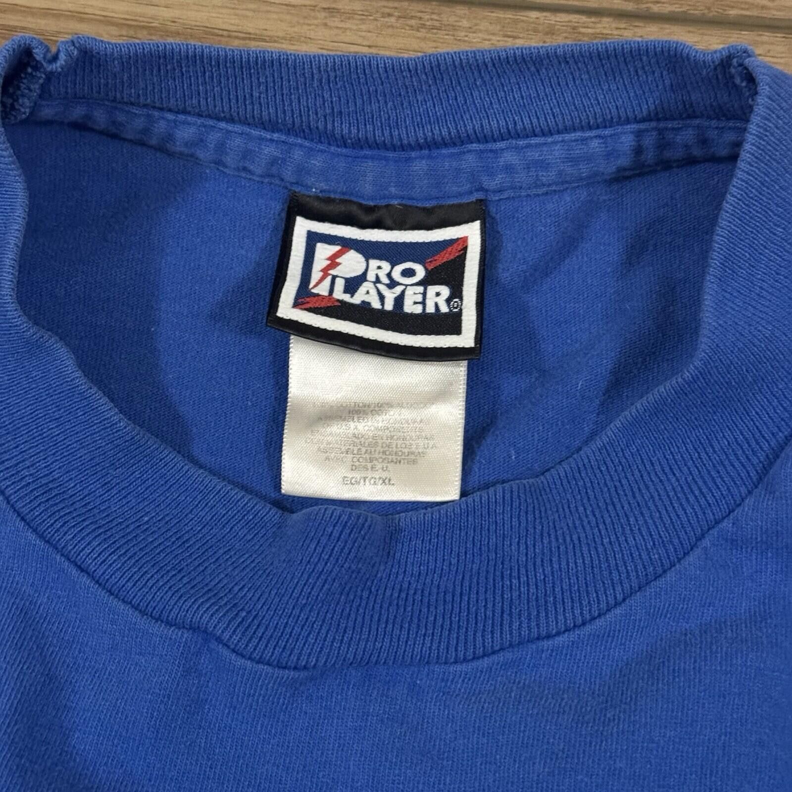 Pro Player Vintage 90s Pro Player Blue Long Sleeve Shirt Blank Y2K Size US XL / EU 56 / 4 - 3 Thumbnail