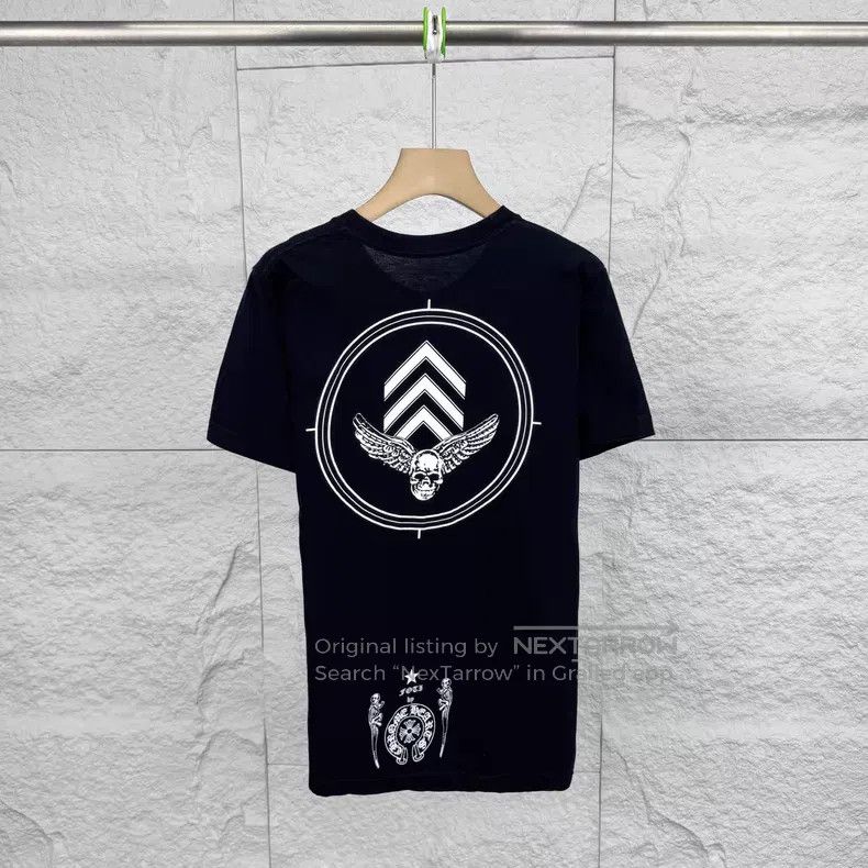 Chrome Hearts CHROME HEARTS Size S Flight-printed black short-sleeve shir Size US S / EU 44-46 / 1 - 2 Thumbnail