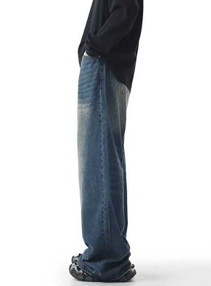 Japanese Brand × Jean Men's high street loose fashion jeans Size US 32 / EU 48 - 4 Thumbnail