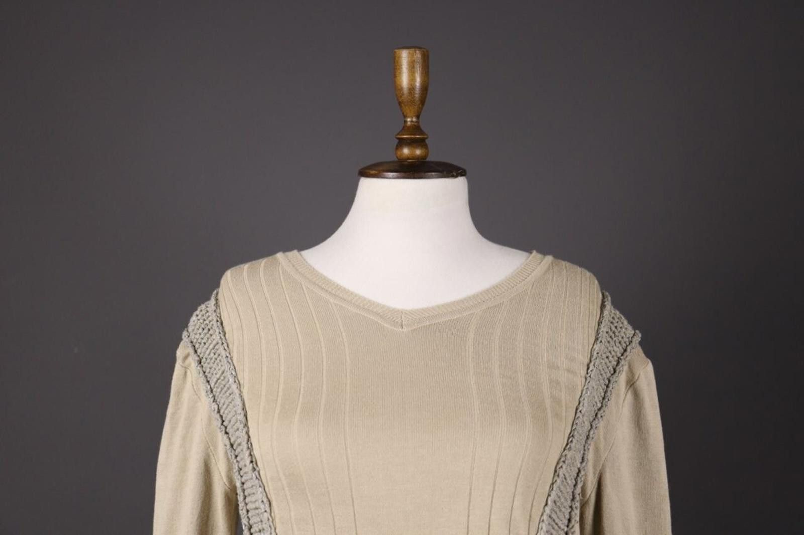 Just Cavalli Just Cavalli Ivory Lagenlook Embroidered Sweater Size 50 Size M / US 6-8 / IT 42-44 - 2 Thumbnail