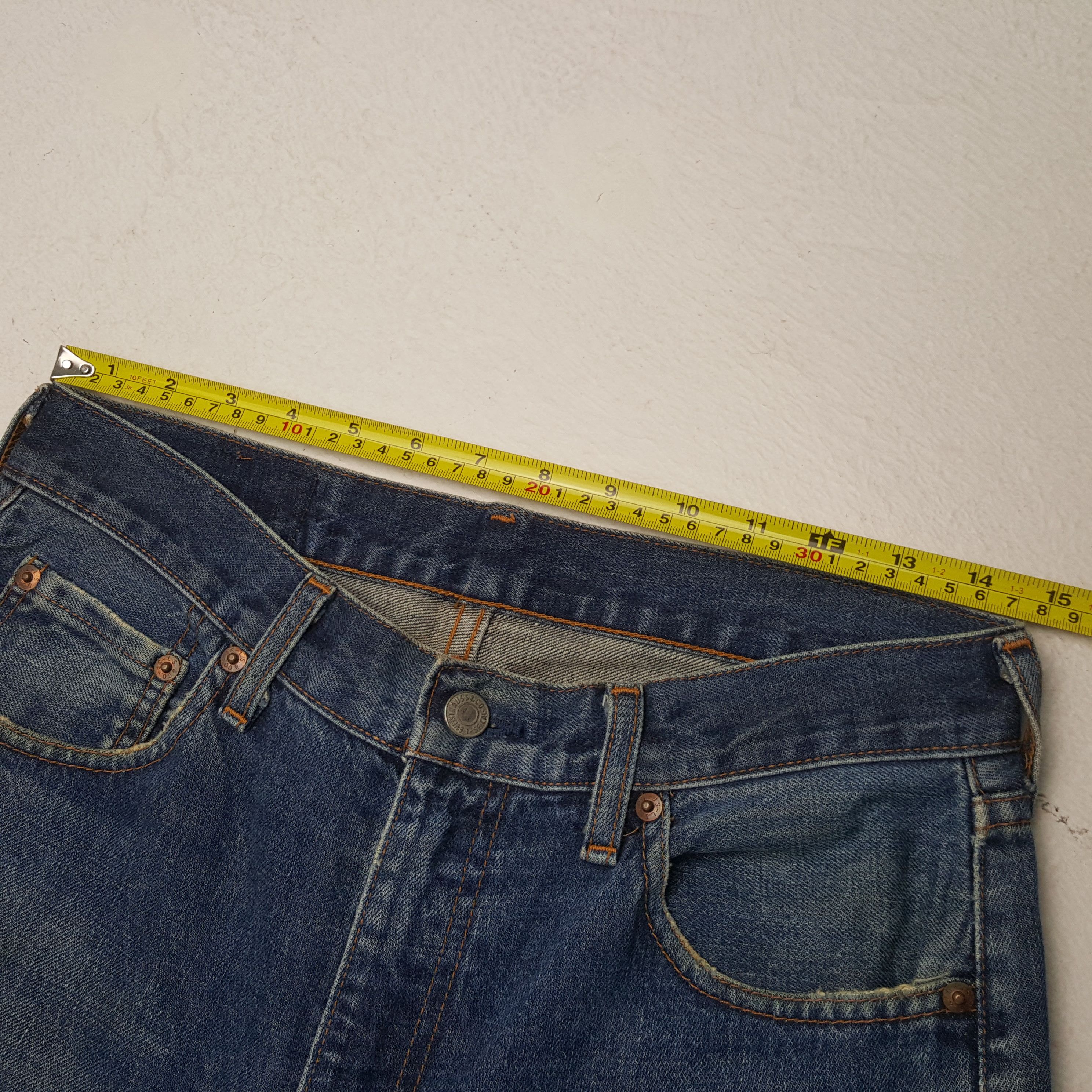 Levi's Levis 502 Big E Selvedge Streetwear Style Jeans RR13 Size US 29 - 7 Thumbnail