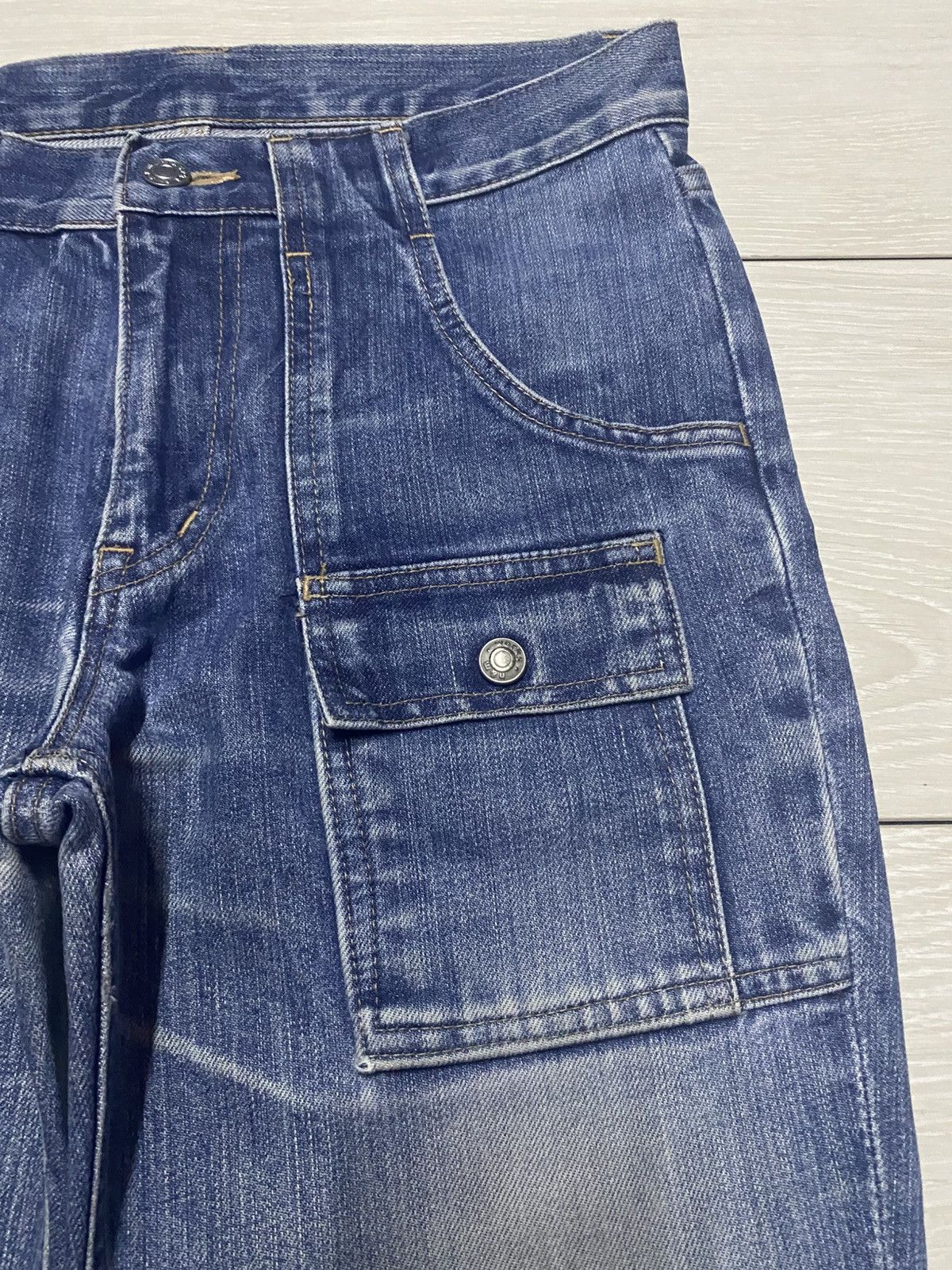 Issey Miyake Vintage Japanese N&M Issey miyake Style Distressed Jeans Size US 30 / EU 46 - 8 Thumbnail