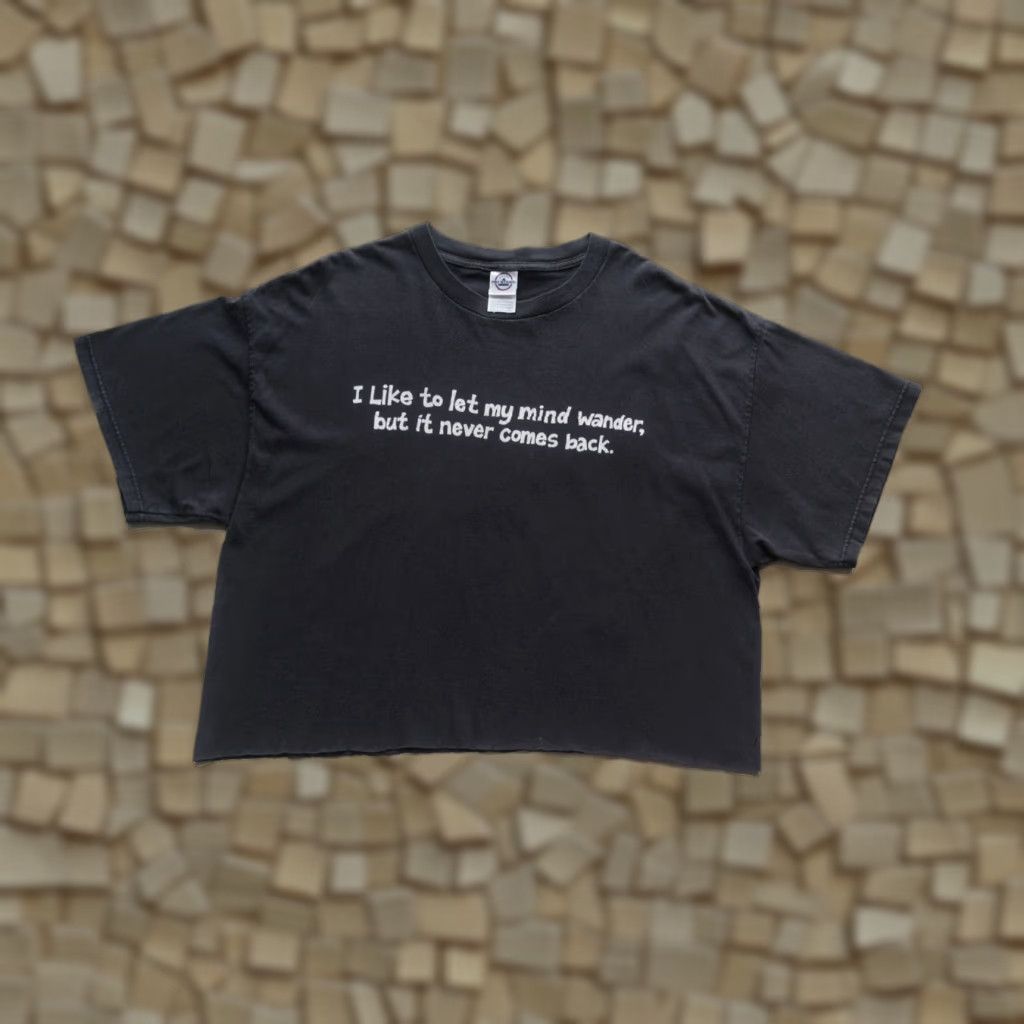 Delta Delta Pro Weight T-Shirt XL Men Black USA 90s Y2K Funny Cropped Comedy Shirt Size US XL / EU 56 / 4 - 1 Thumbnail