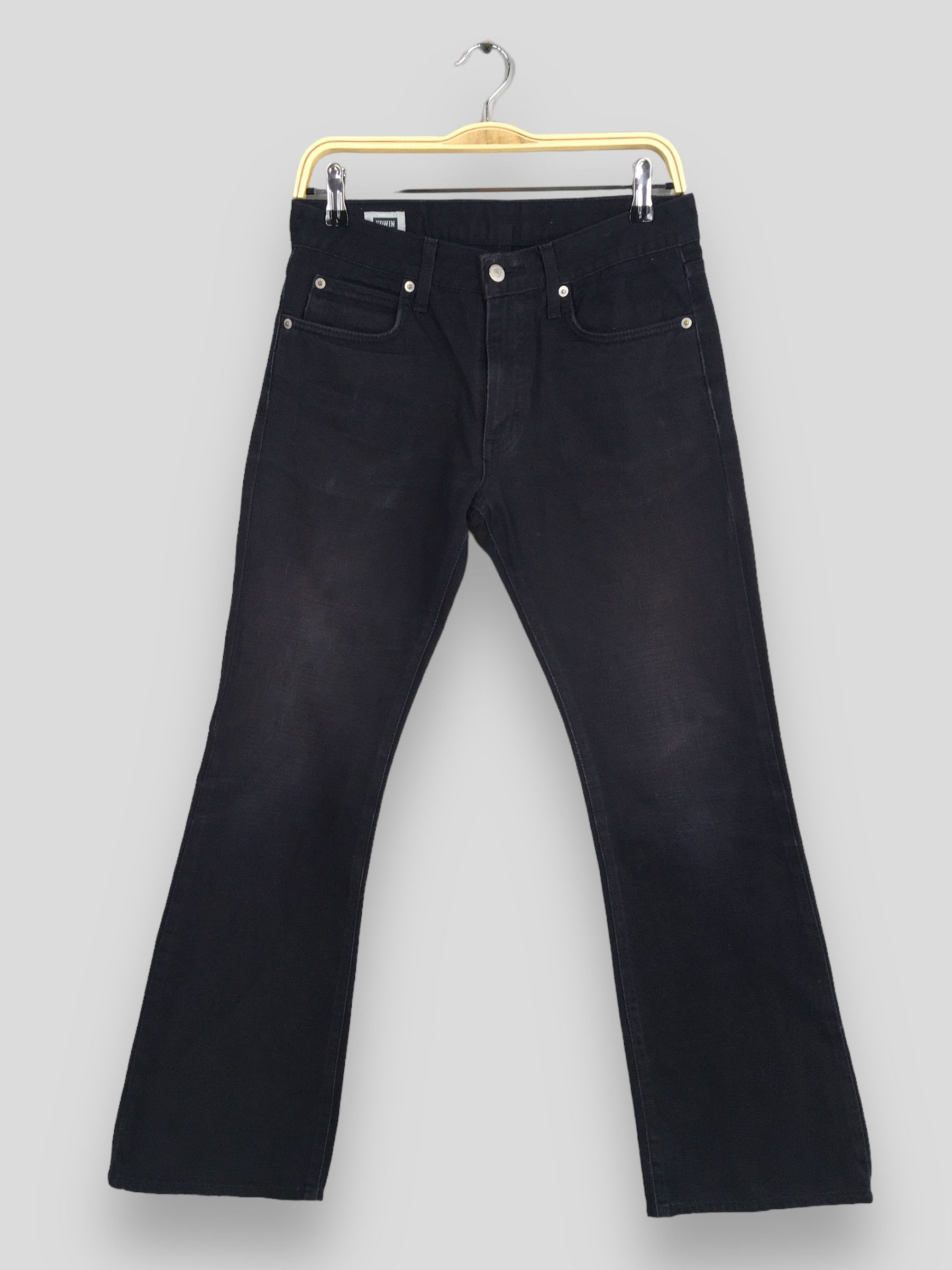 Edwin Size 28x28 Y2K Edwin E Function Japan Black Bootcut Denim Size US 28 / EU 44 - 1 Thumbnail