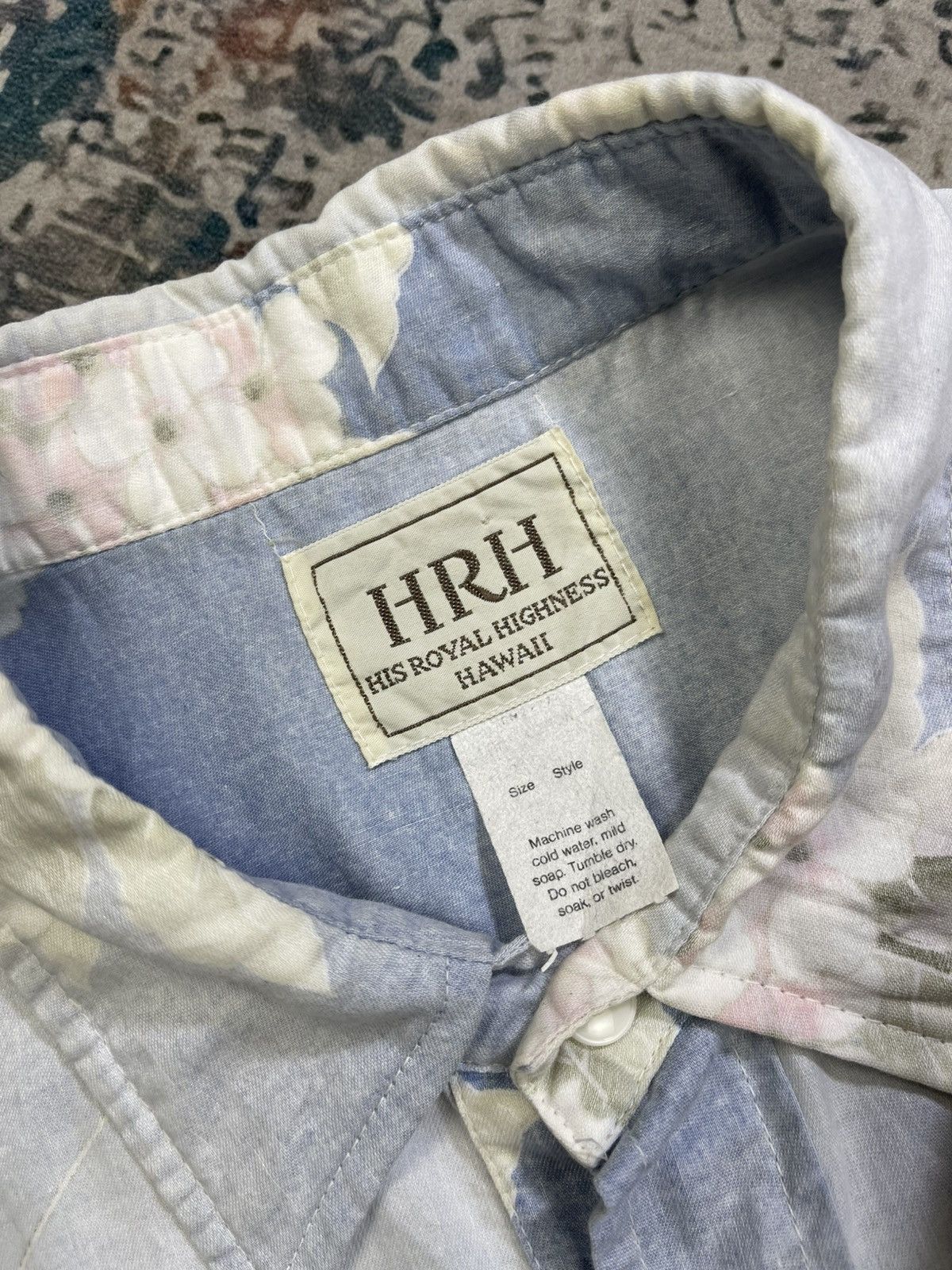 Vintage Vtg HRH His Royal Highness Half Button Hawaiian Shirt Size US M / EU 48-50 / 2 - 13 Thumbnail