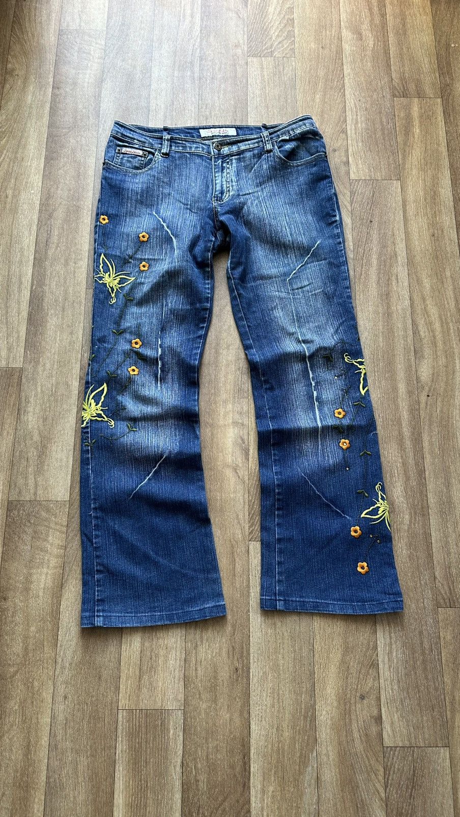 Japanese Brand × Jean × Vintage FLARE VINTAGE FROLIC BOOTCUT FADED JEANS DENIM PANTS Size 32" / US 10 / IT 46 - 2 Thumbnail