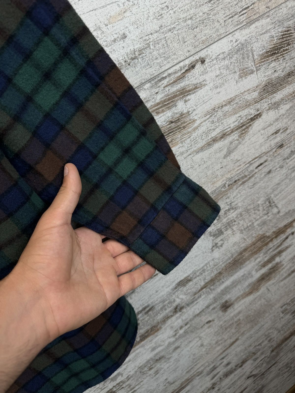 L.L. Bean × Vintage Mens Vintage L.L.Bean Overshirt flannel shirts button up Size US M / EU 48-50 / 2 - 8 Thumbnail