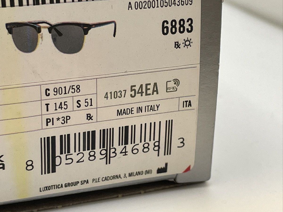 RayBan RAYBAN RB3016 901 58 Black Square Polarized 51 mm Sunglasses Size ONE SIZE - 9 Thumbnail