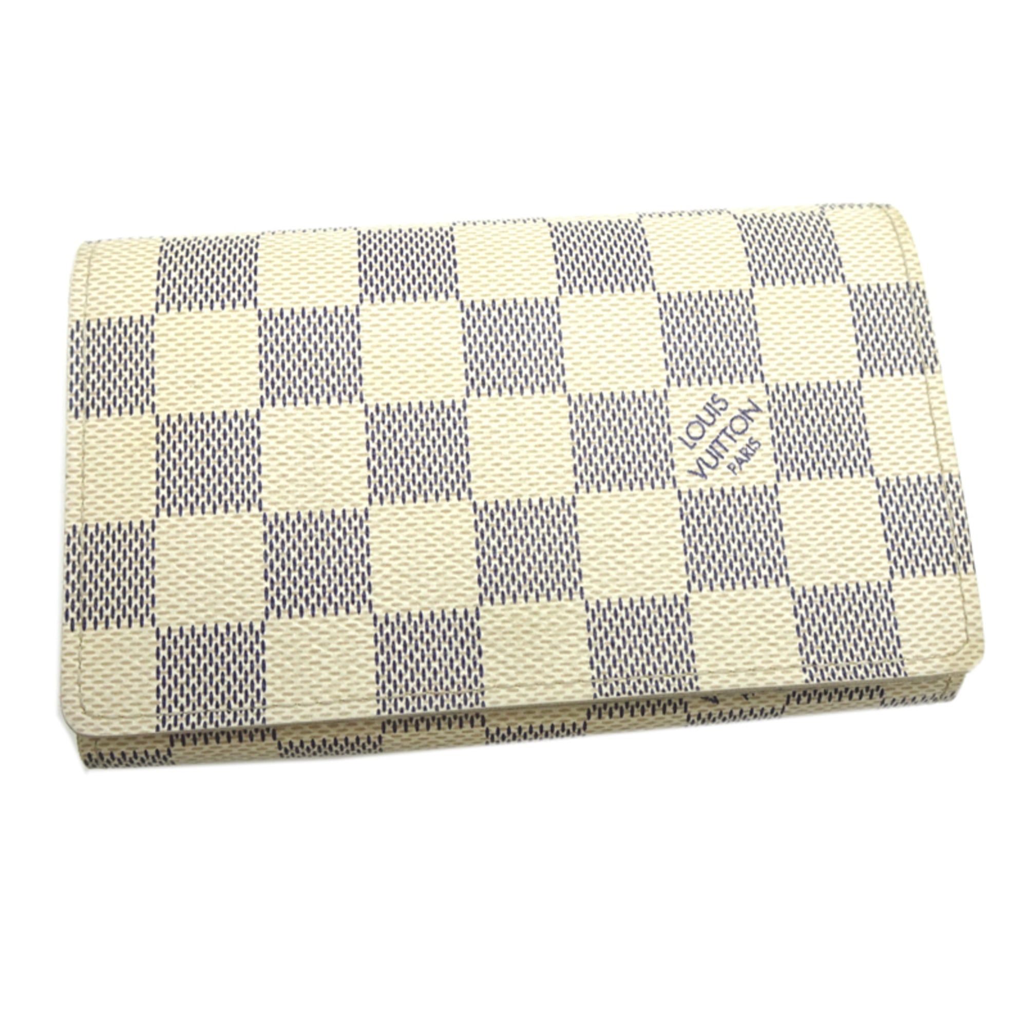 Louis Vuitton Louis Vuitton Portefeuille Tresor Women's Bifold Wallet N61744 (Discontinued) Damier Azur White Size ONE SIZE - 1 Thumbnail