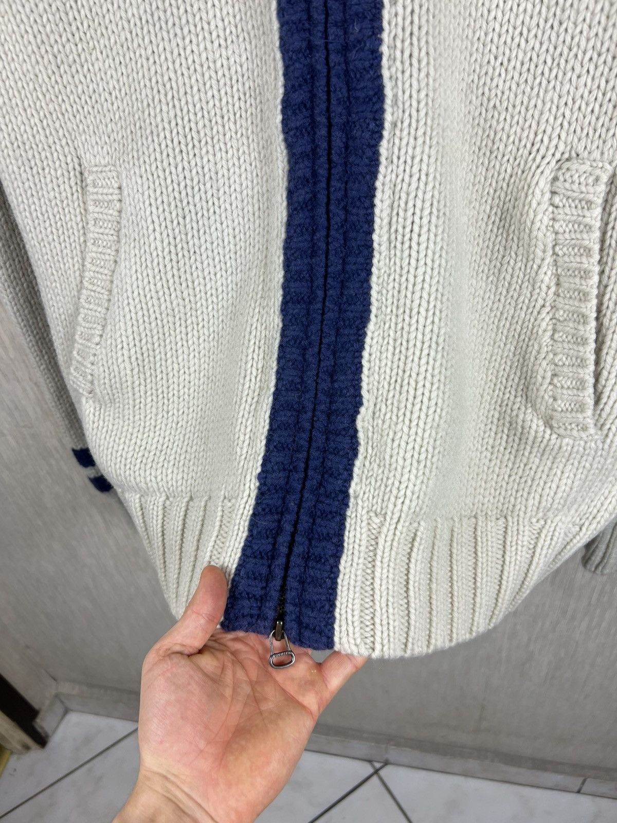 Tommy Hilfiger Vintage Tommy Hilfiger heavy knit zip wool hoodie cardigan Size US XL / EU 56 / 4 - 10 Thumbnail