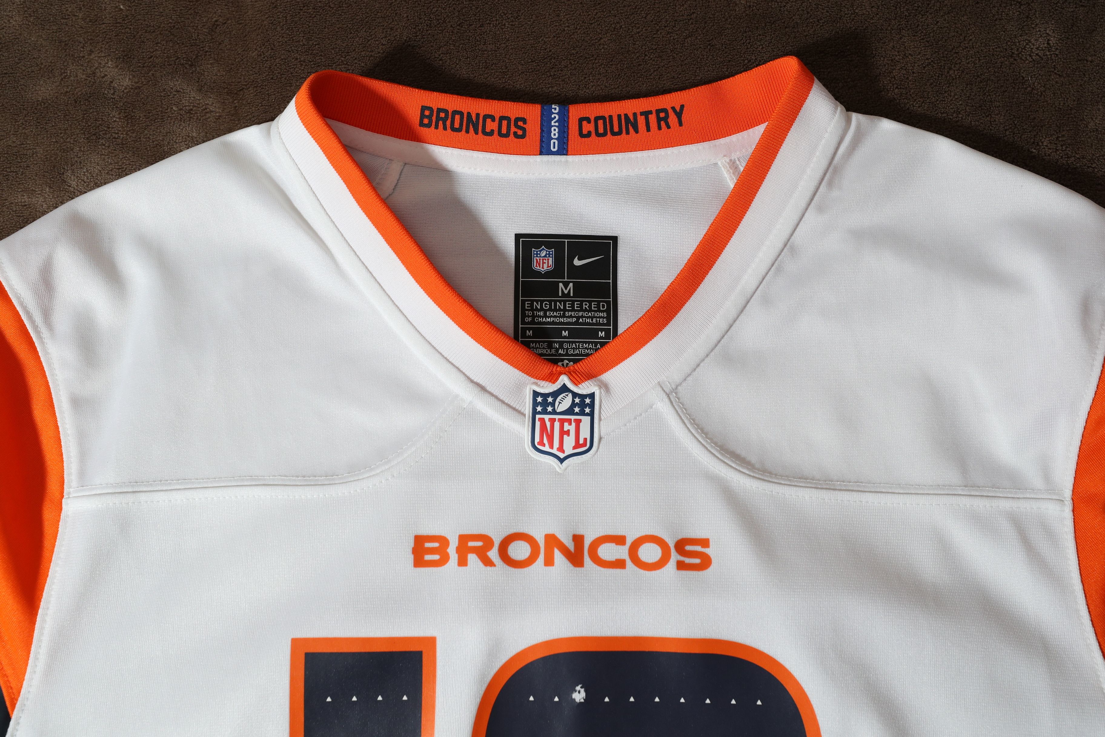 NFL Bo Nix Denver Broncos White Away 2024 Jersey (M) Size US M / EU 48-50 / 2 - 8 Thumbnail