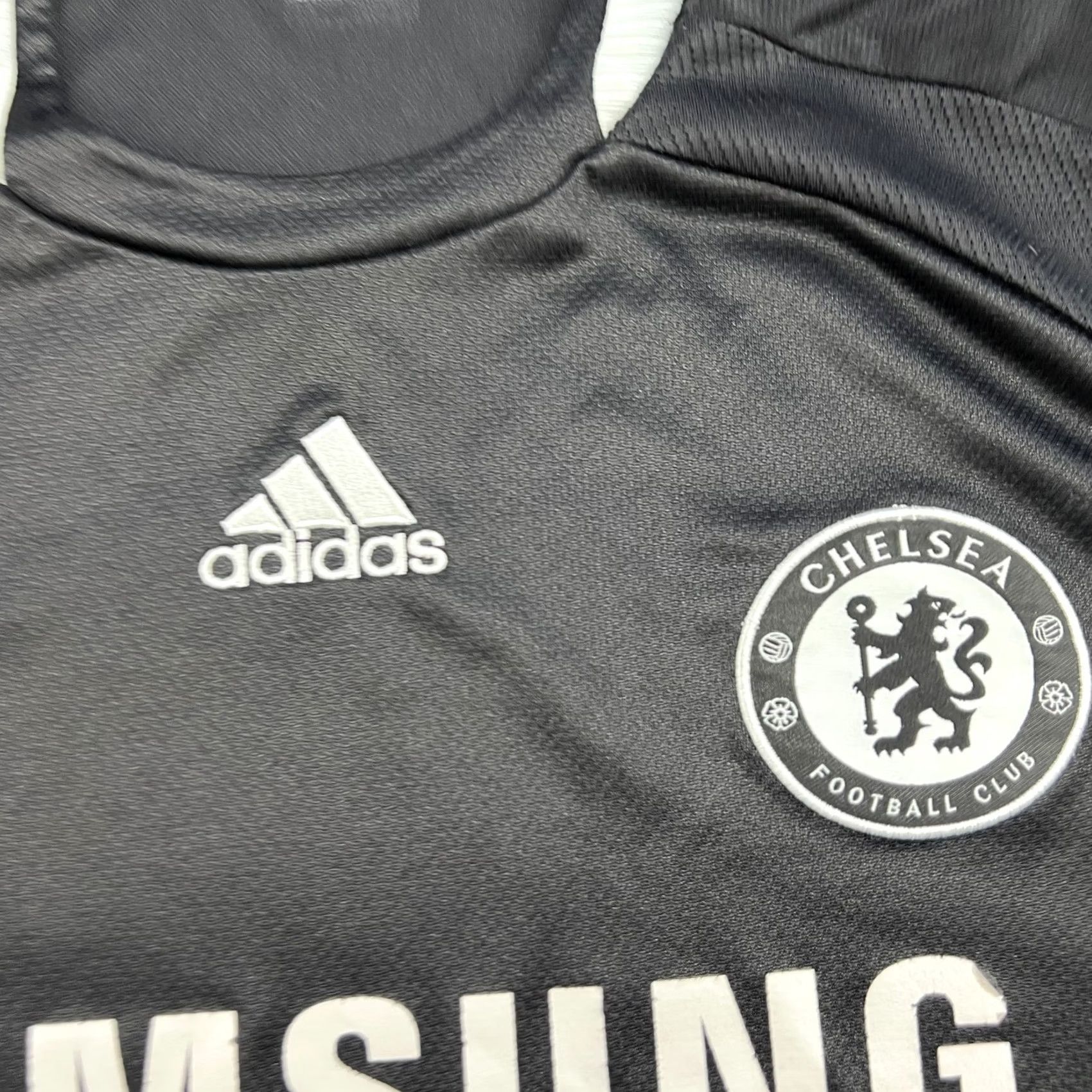 Adidas adidas Football Jersey 2XL XXL Shirt Black Short Sleeve Pullover Round Neck Jersey Mens Football Shirt 2008 2009 Away Chelase Size US XXL / EU 58 / 5 - 7 Thumbnail