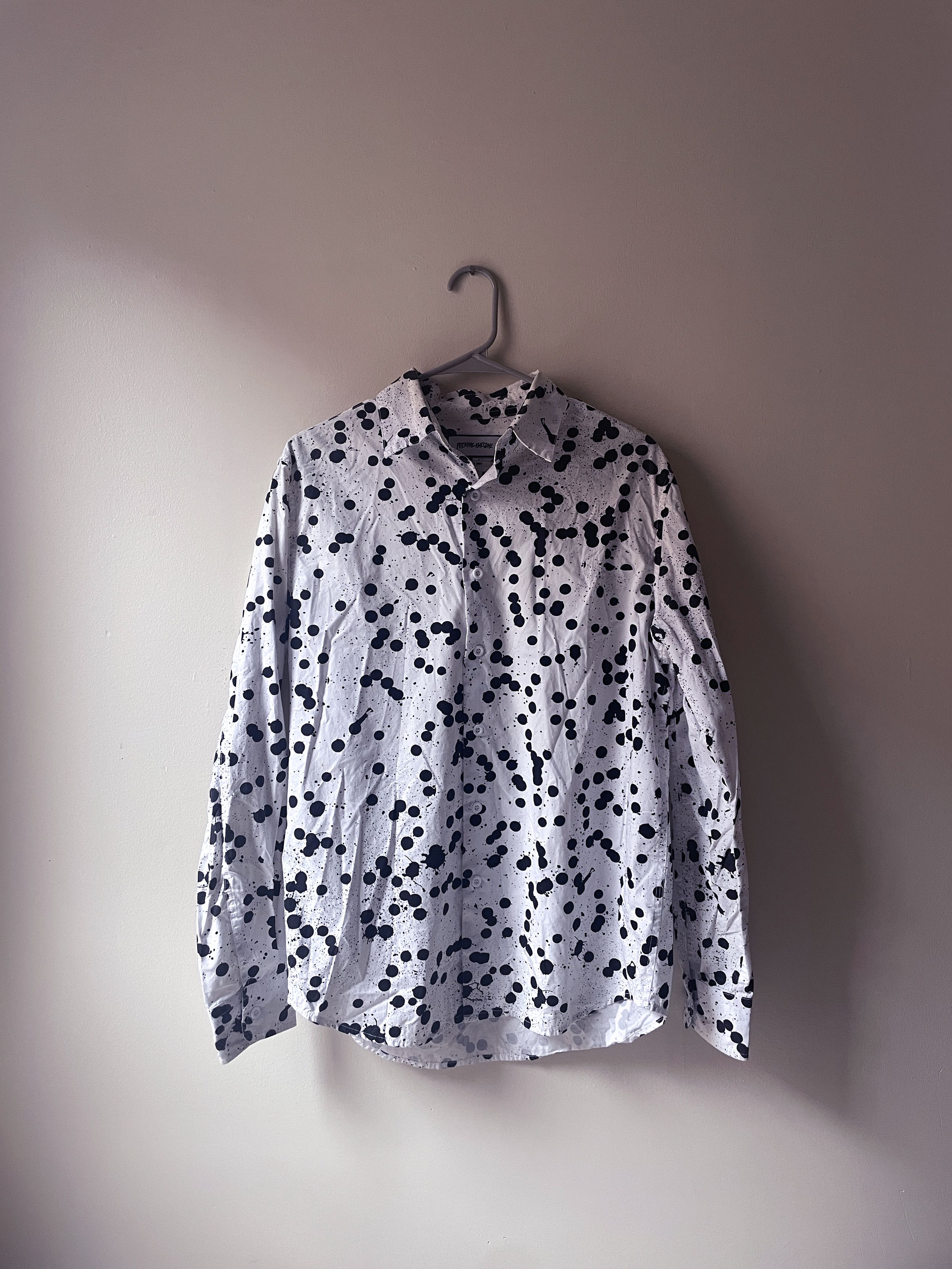 Fucking Awesome Paint splatter button-down Size US M / EU 48-50 / 2 - 1 Thumbnail