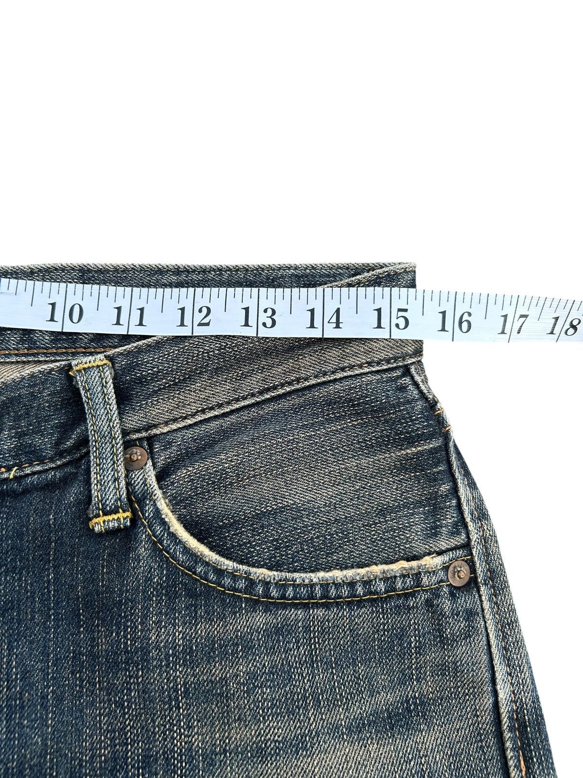 Kapital Vintage Edwin 505ZXX Selvedge Rusty Distressed Denim Jeans Size US 31 - 18 Thumbnail