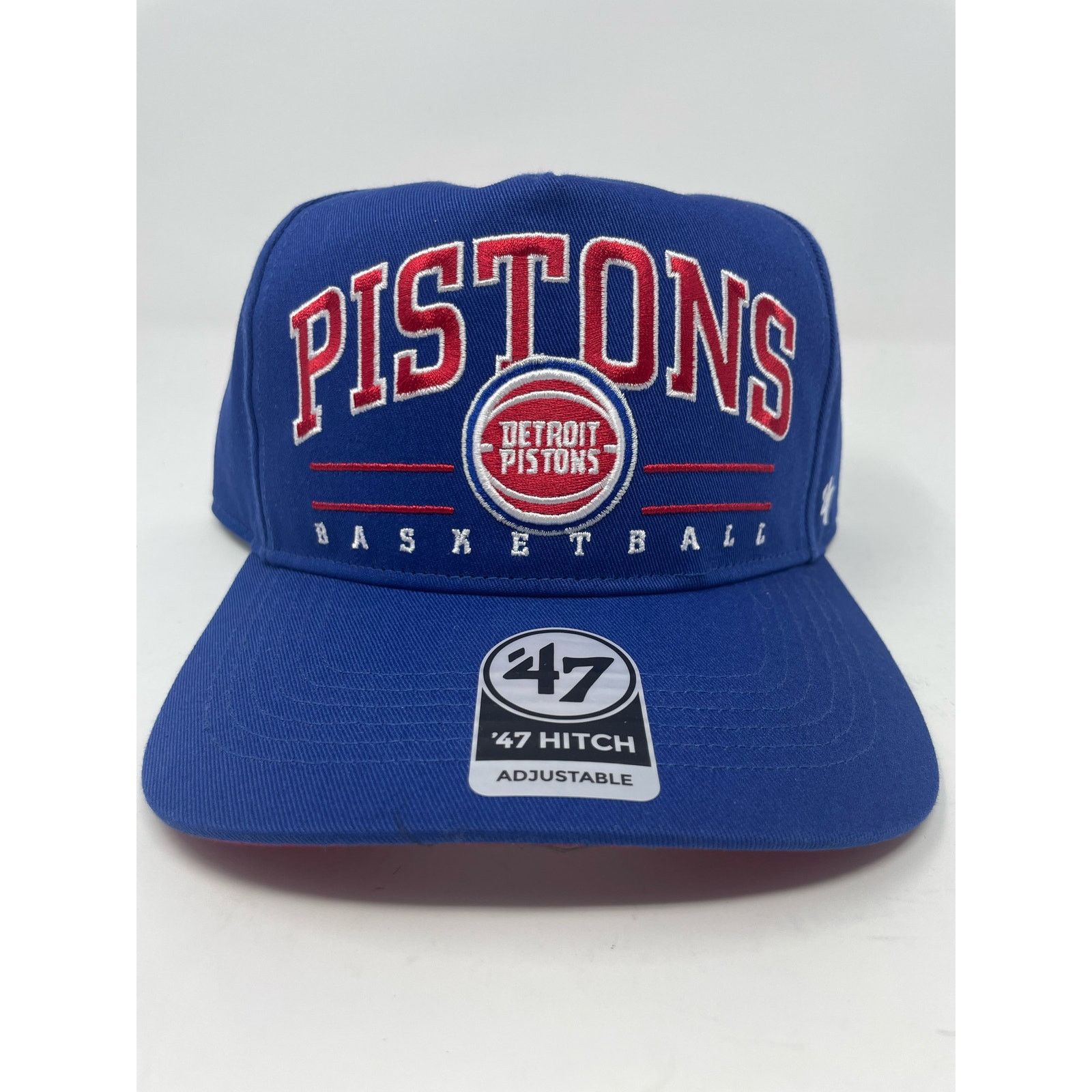 47 Brand Detroit Pistons 47 Brand Cap Snapback Hitch Hat New Mens Size ONE SIZE - 3 Thumbnail
