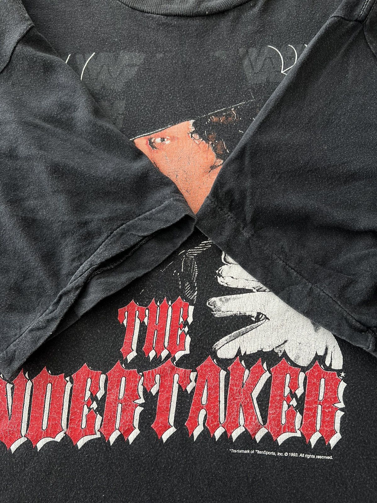 WWE Vintage 1993 The Undertaker WWF WWE Black T-shirt Size US L / EU 52-54 / 3 - 7 Thumbnail