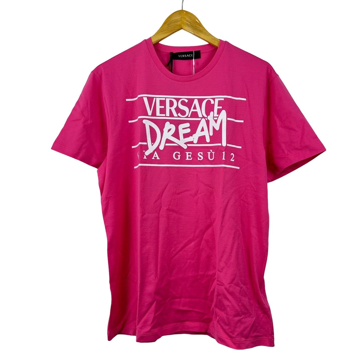 Versace Versace Pink Graphic T-Shirt US M Size US M / EU 48-50 / 2 - 1 Thumbnail