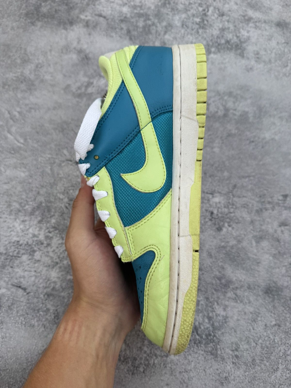 Nike × Vintage Sneakers Nike Dunk Low Turquoise Lime 2008 Size US 8.5 / IT 38.5 - 11 Thumbnail
