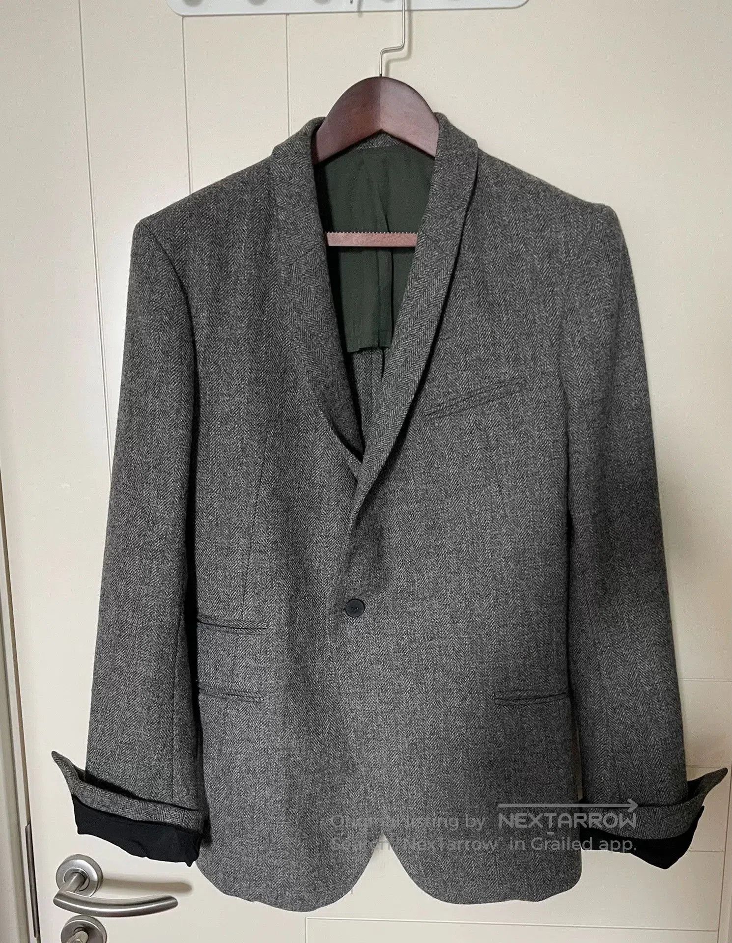 Haider Ackermann Haider Ackermann 14FW Herringbone Wool Blazer. Size US M / EU 48-50 / 2 - 2 Thumbnail