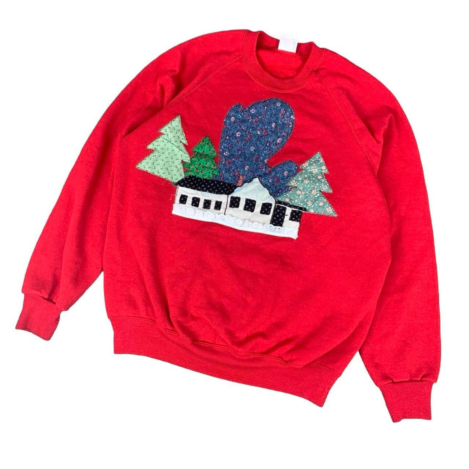 Lee × Vintage Vintage Coquette Style Patchwork Crewneck Sweatshirt Size US M / EU 48-50 / 2 - 1 Thumbnail