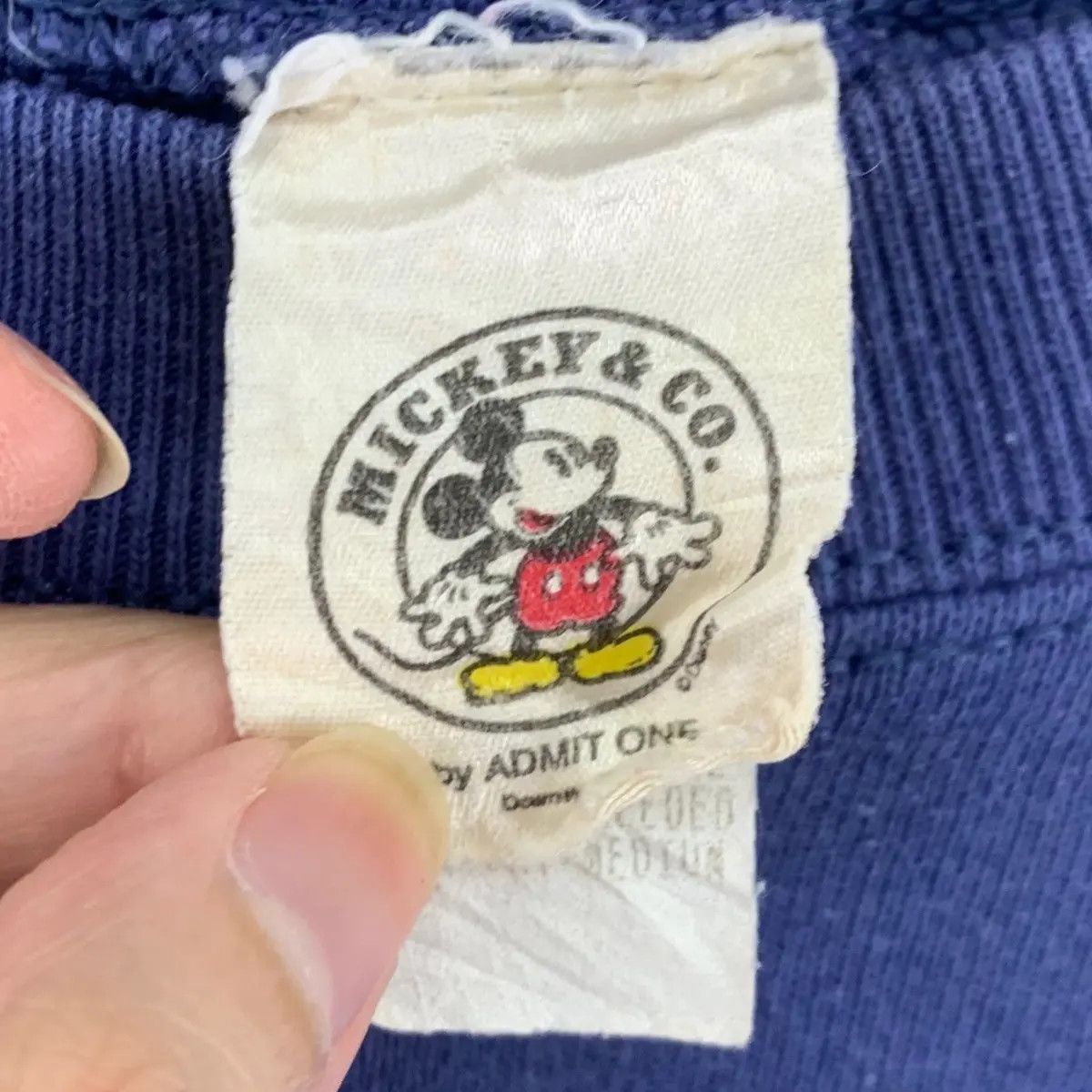 Disney Vintage 80’ DISNEY MICKEY MOUSE Hand Up Disneyland Size M / US 6-8 / IT 42-44 - 7 Thumbnail
