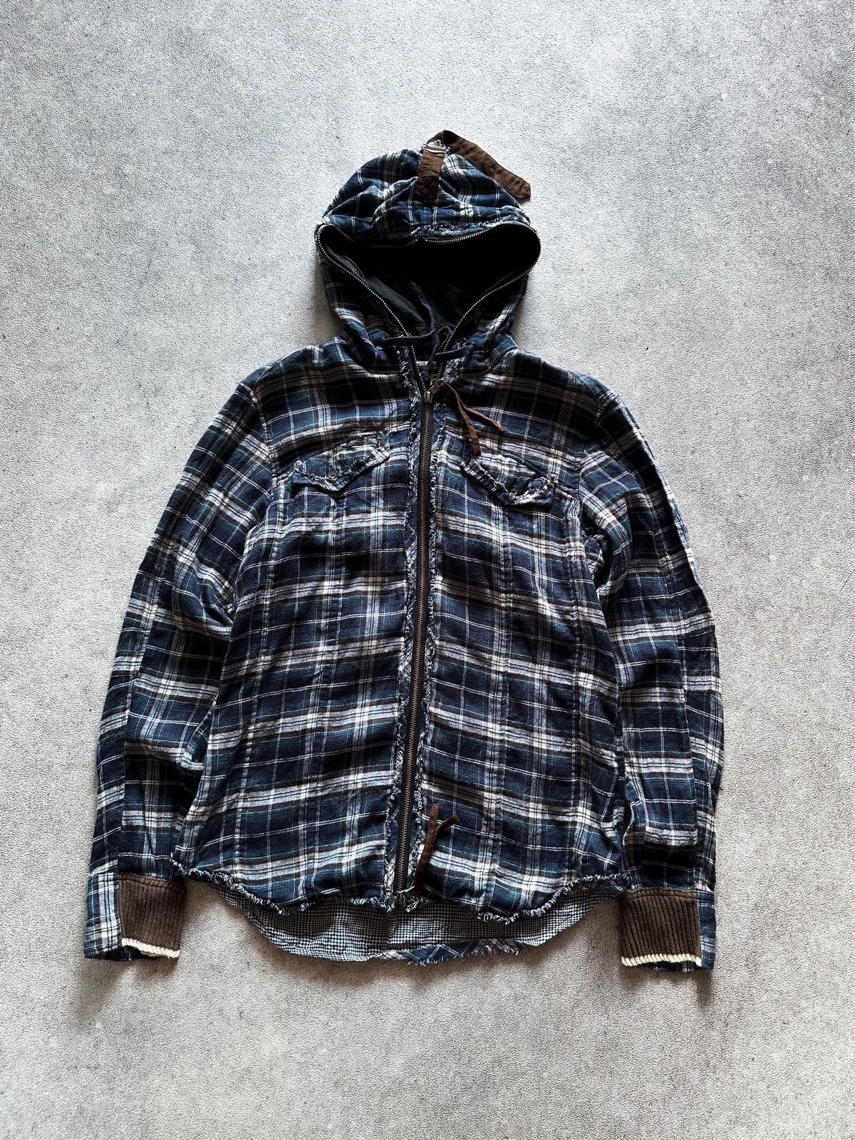 If Six Was Nine 90s Japanese PPFM Plaid Flannel Zip Up Punk LGB Jacket Size US M / EU 48-50 / 2 - 1 Thumbnail