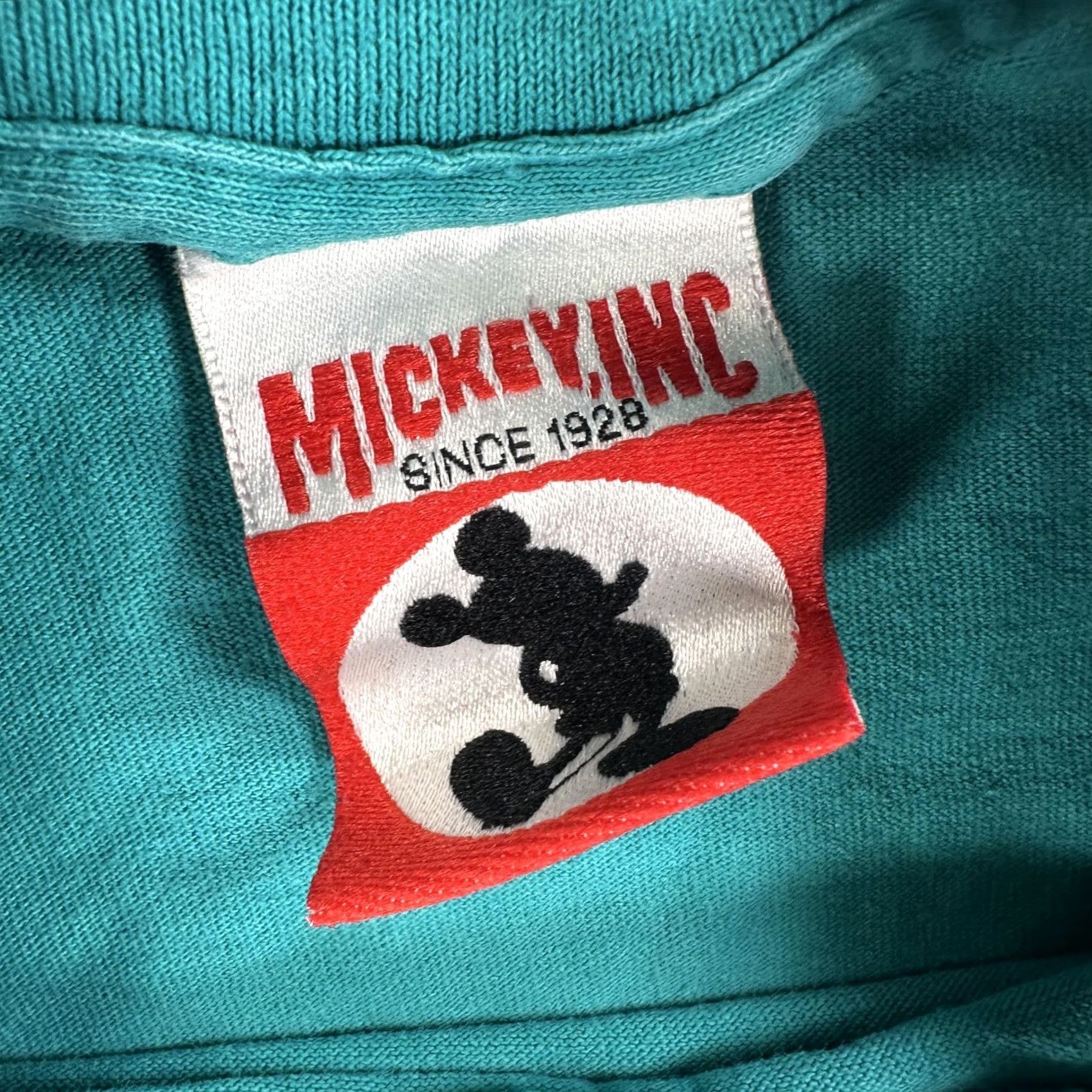 Disney VINTAGE Mickey Inc Shirt Mens Small Green Walt Disney World 25 Mickey Mouse 90s Size US S / EU 44-46 / 1 - 2 Thumbnail