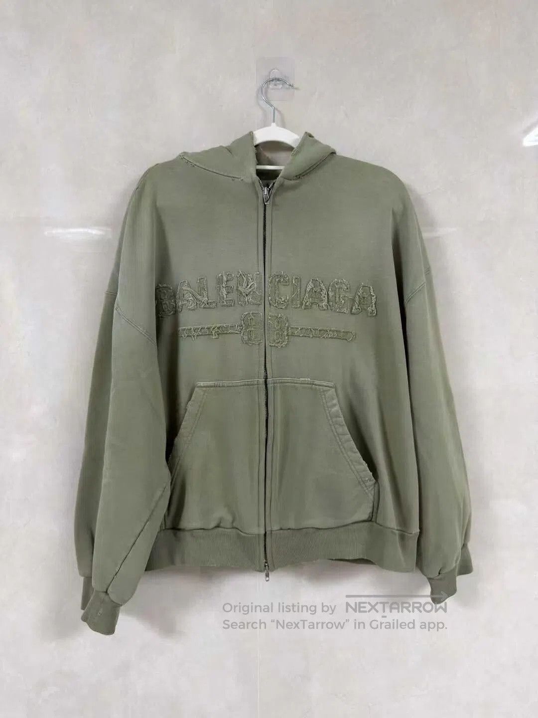 Balenciaga Balenciaga Solid color zipper hooded drop-shoulder long-sl Size US M / EU 48-50 / 2 - 1 Thumbnail
