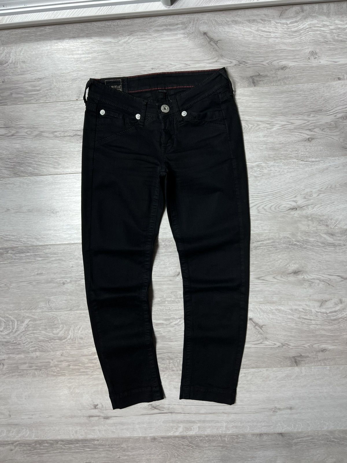 Marithe + Francois Girbaud Vintage Marithe Francois Girbaud Jeans Black Denim Pant MFG Size 27" / US 4 / IT 40 - 1 Thumbnail