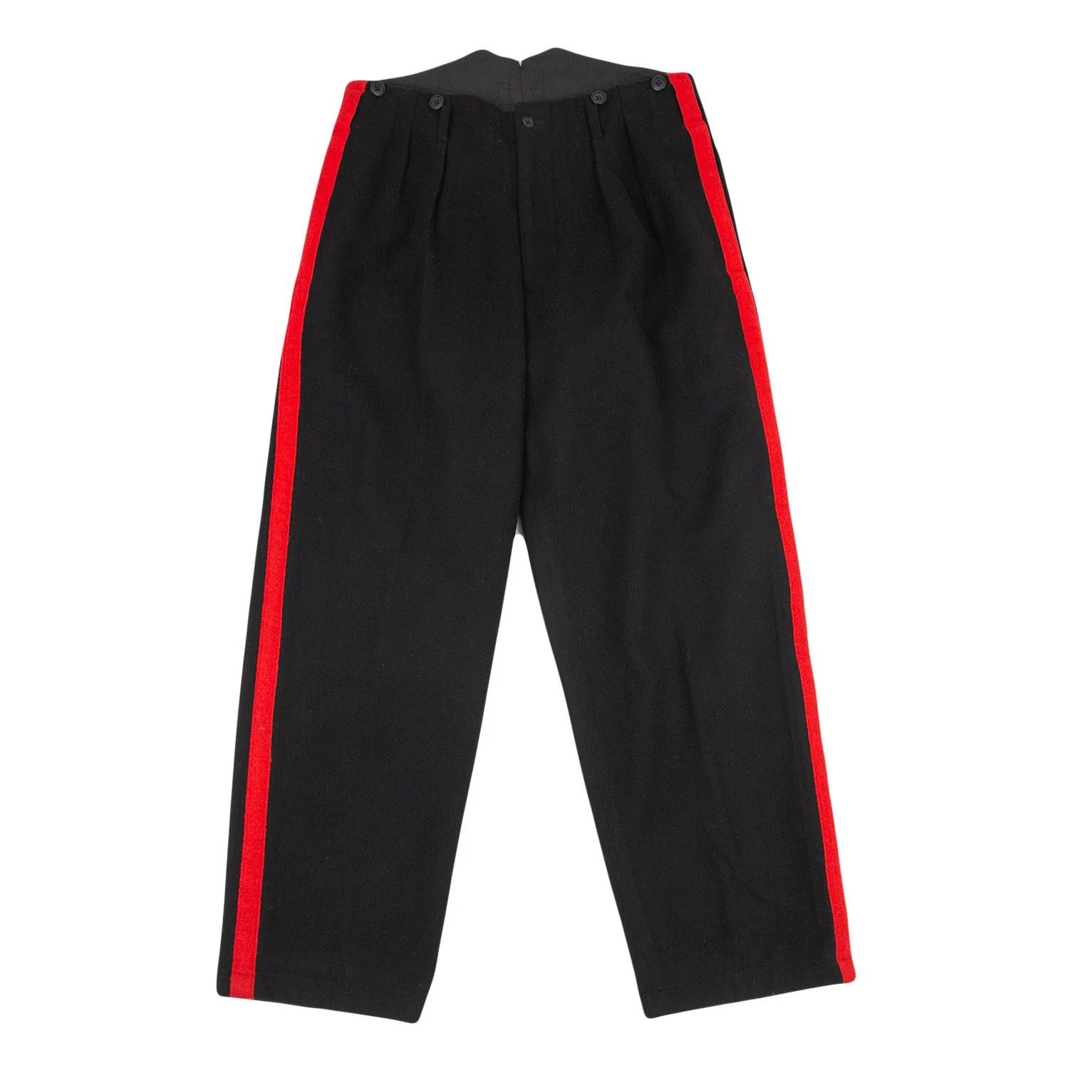 Yohji Yamamoto Yohji Yamamoto Suspender Button Pants Black Red Size US 36 / EU 52 - 1 Thumbnail