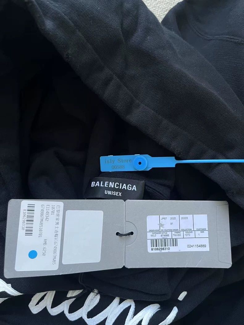 Balenciaga Balenciaga size 1 Handwriting Solid Letter Logo Print Casua Size US XS / EU 42 / 0 - 5 Thumbnail
