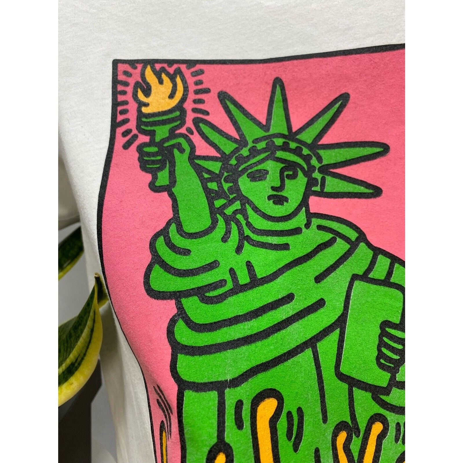 Keith Haring Keith Haring Statue Of Liberty T-shirt Size L White Size US L / EU 52-54 / 3 - 13 Thumbnail