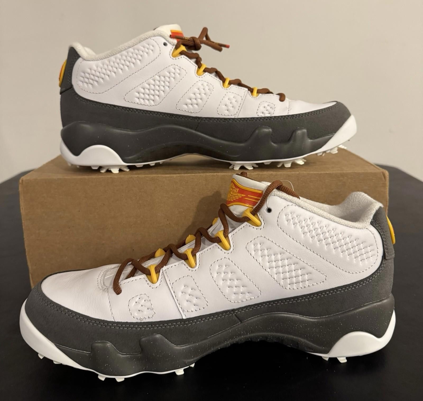 Nike Size 10 Men’s Nike Air Jordan 9 Golf Low NRG US Open Grey Size US 10 / EU 43 - 3 Thumbnail